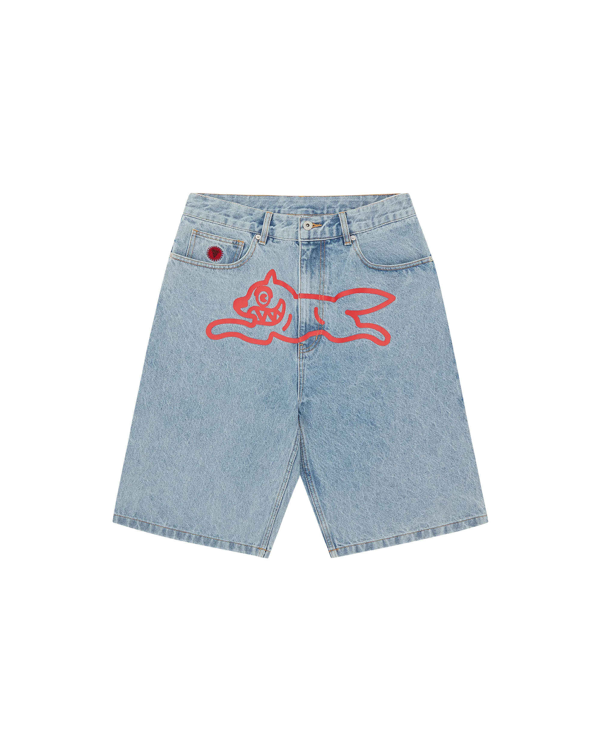Running Dog Denim Shorts