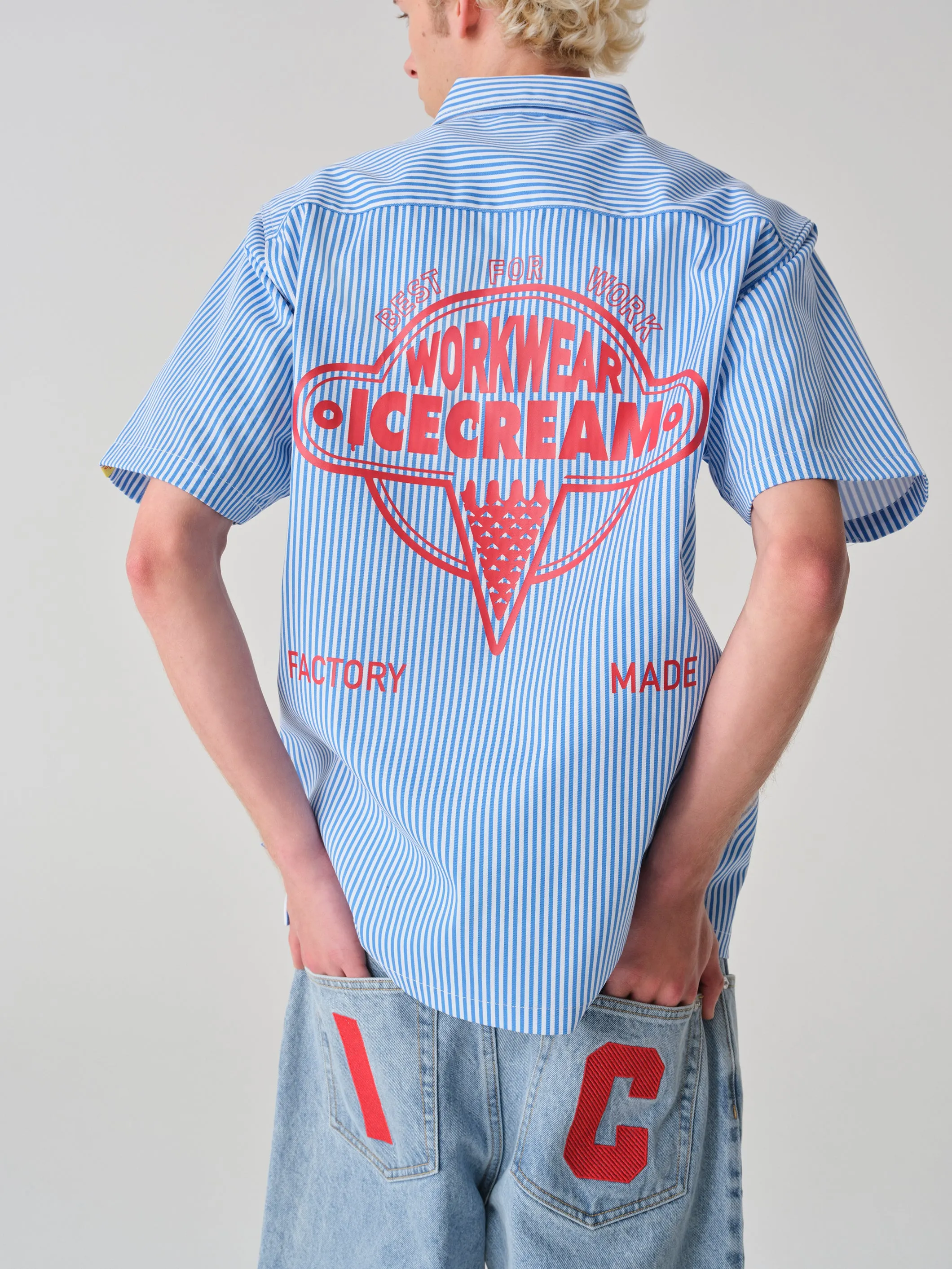Running Dog Denim Shorts