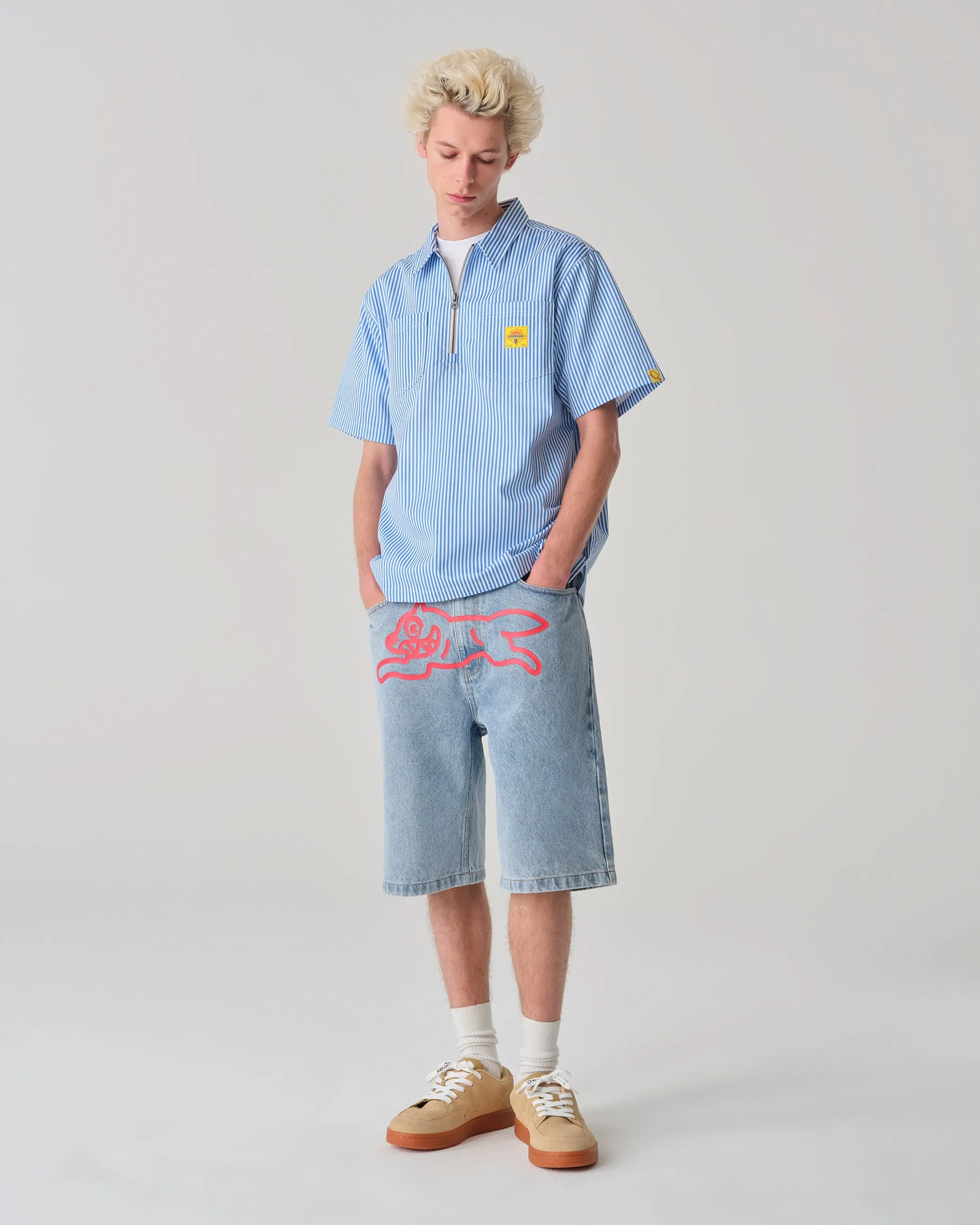 Running Dog Denim Shorts
