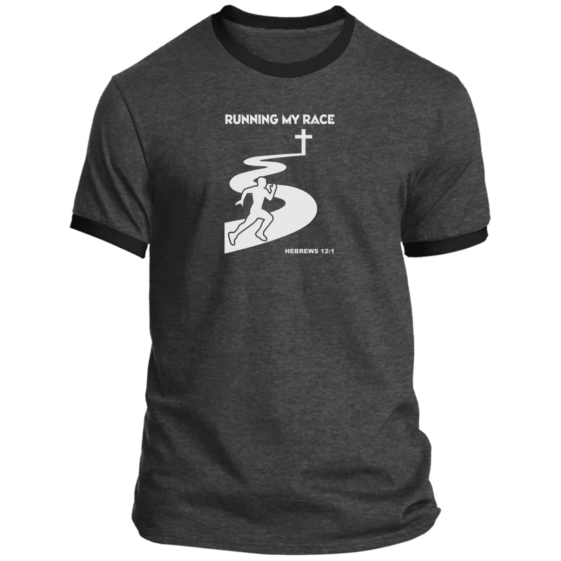 Running My Race Men’s Ringer Tee