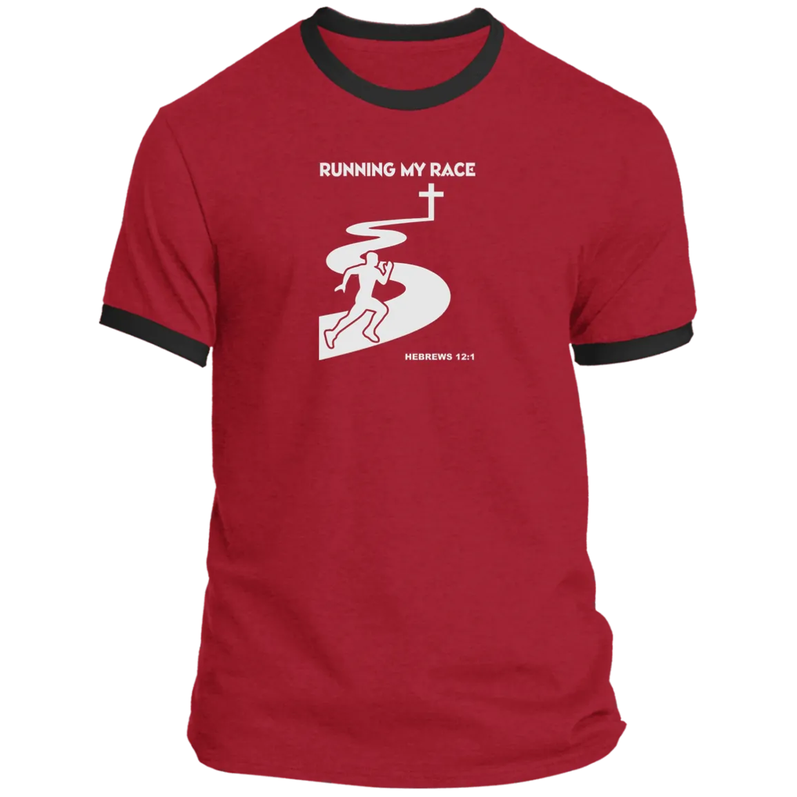 Running My Race Men’s Ringer Tee
