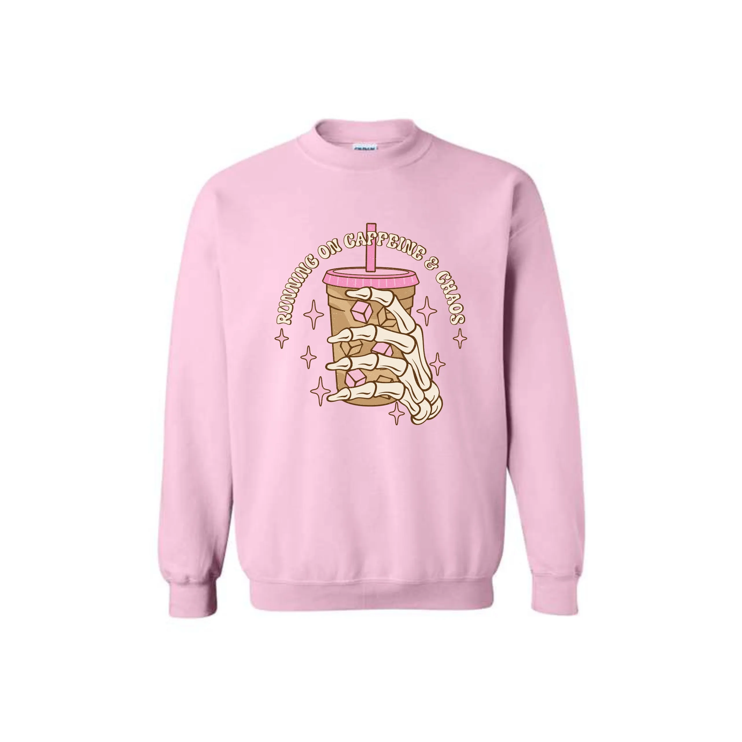 Running On Caffeine And Chaos Graphic Sweatshirt - 5 Colors