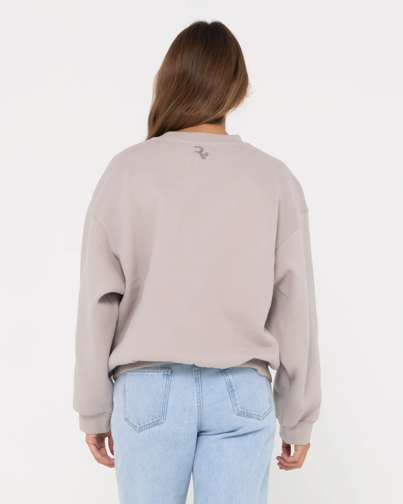 RUSTY SIGNATURE OVERSIZE CREW FLEECE