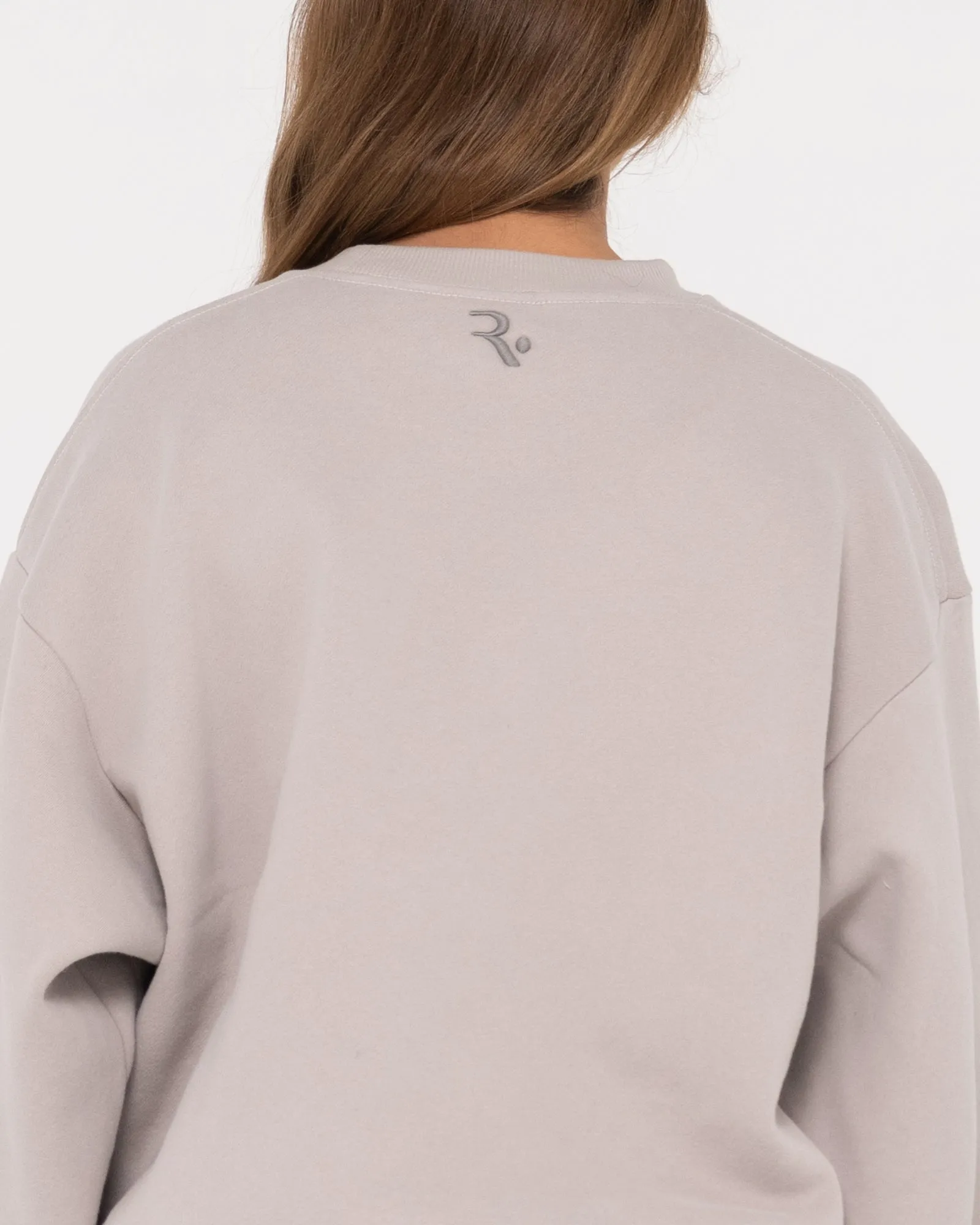 RUSTY SIGNATURE OVERSIZE CREW FLEECE