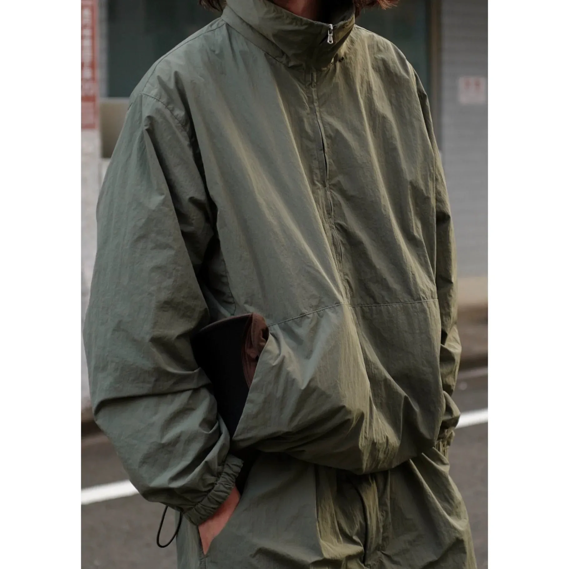 Sage Half-Zip Track Jacket