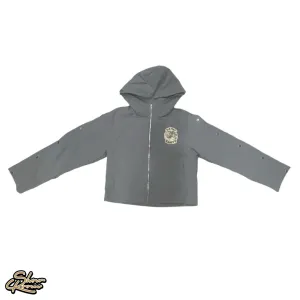 Saint Vanity Nylon Hooded Track Jacket "Grey”