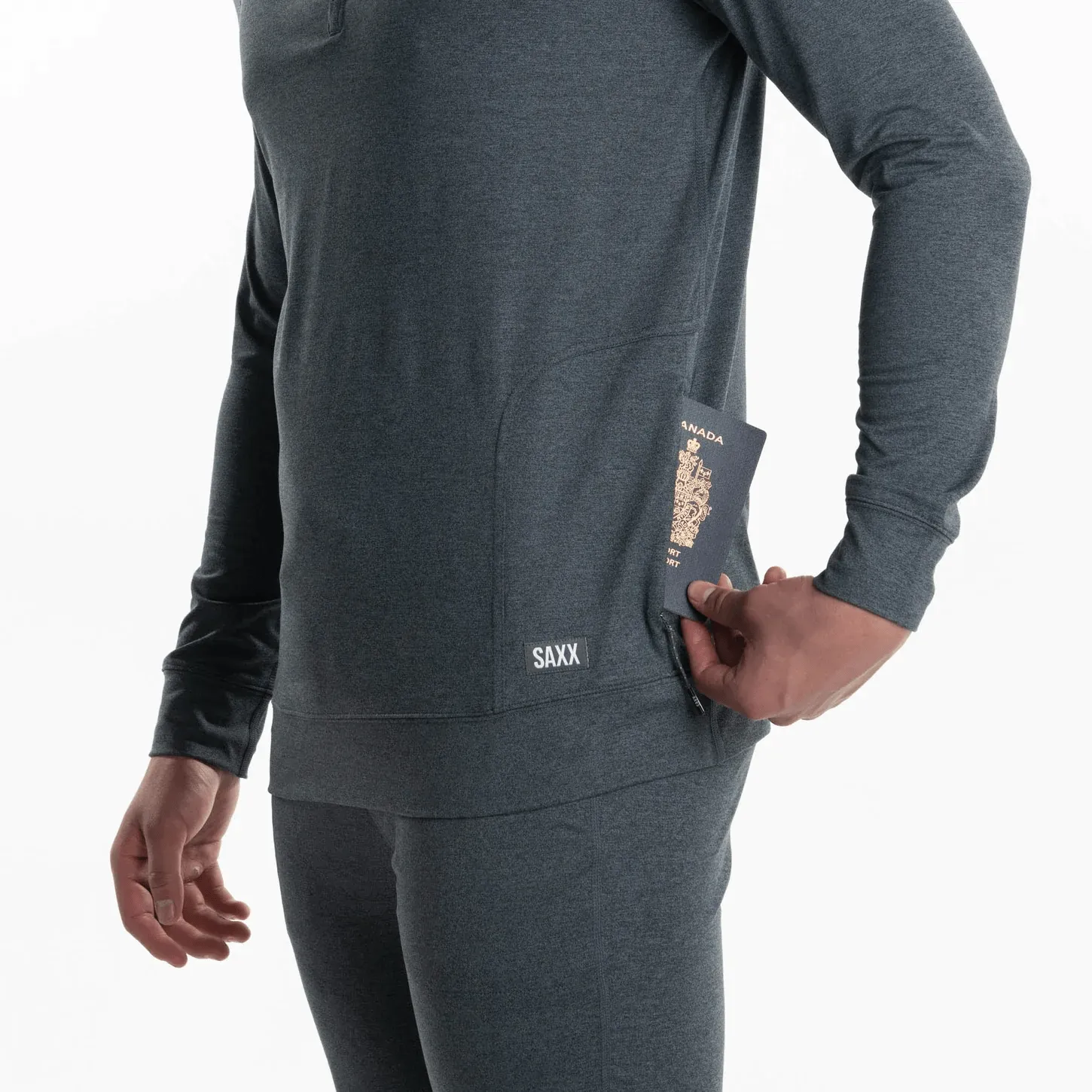 Saxx Peakdaze 1/2 Zip Hoody - Black