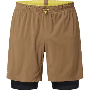 Shorts Masculino LIM Tempo Trail 2 em 1 Short Haglöfs Marrom