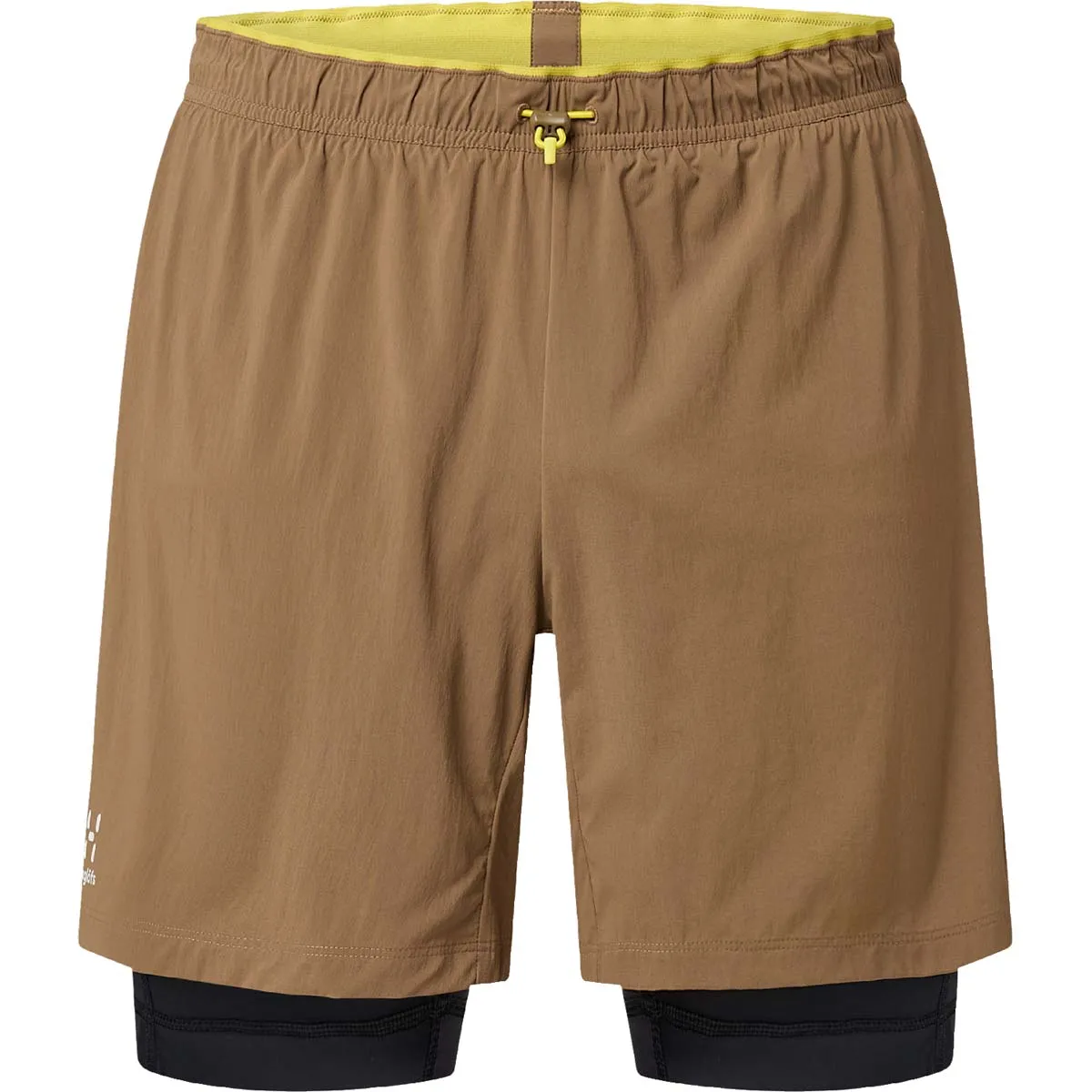 Shorts Masculino LIM Tempo Trail 2 em 1 Short Haglöfs Marrom