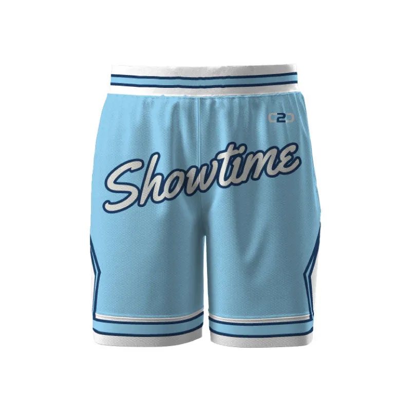 Showtime Deluxe Basketball Shorts Pockets Plus Lining Design Your Own Custom