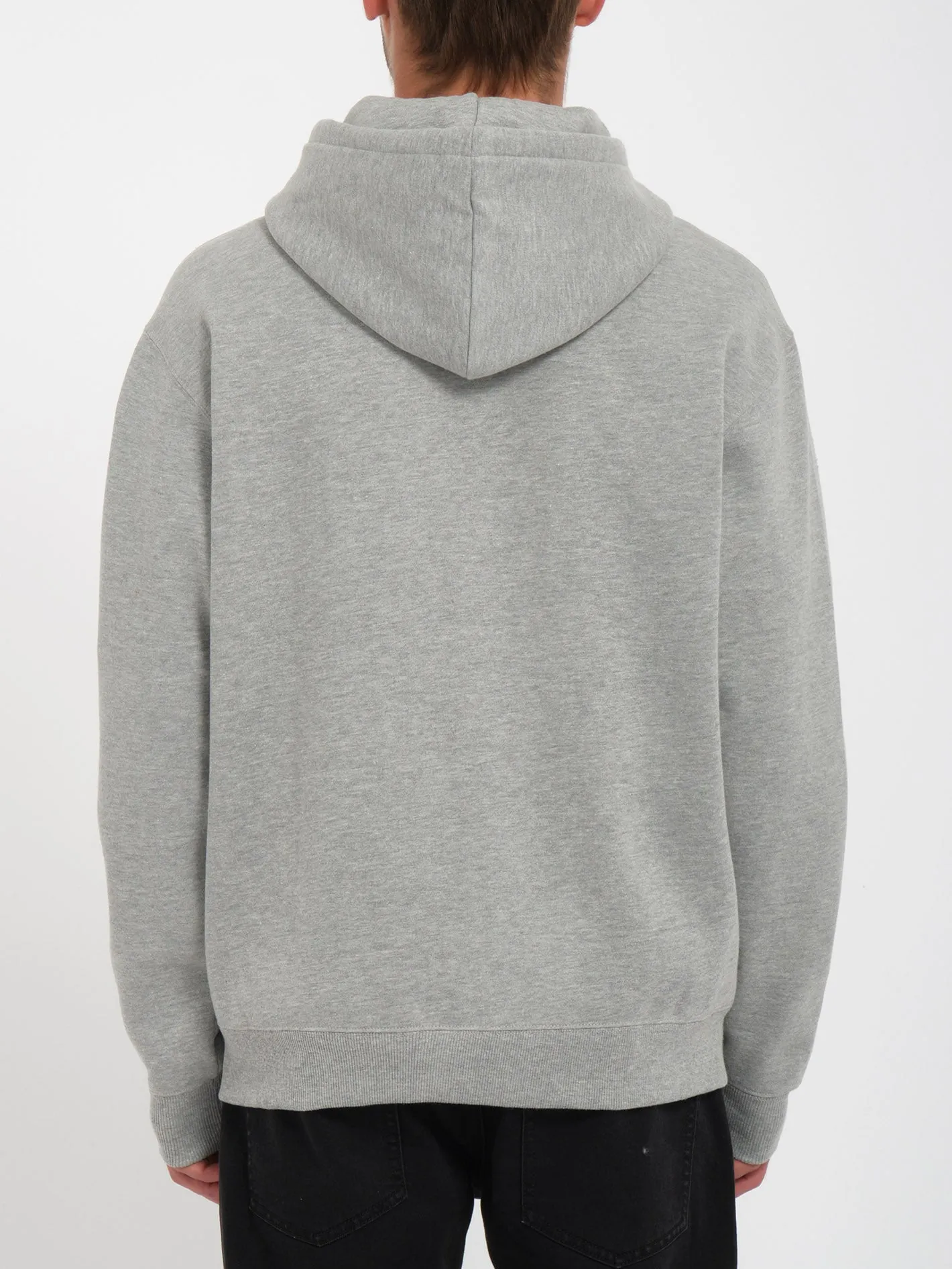 Single Stone Zip Hoodie - HEATHER GREY