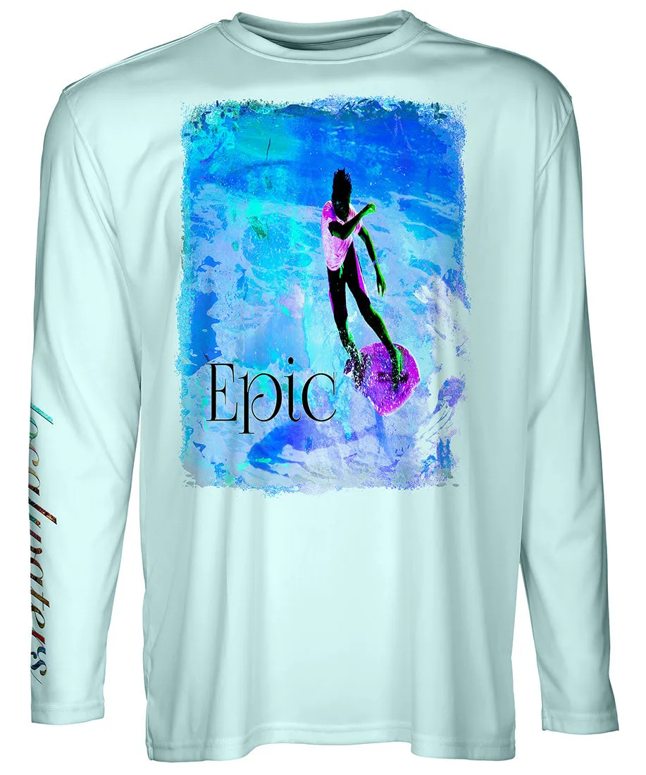 Skimboard Shirts | Epic Wrap Blue