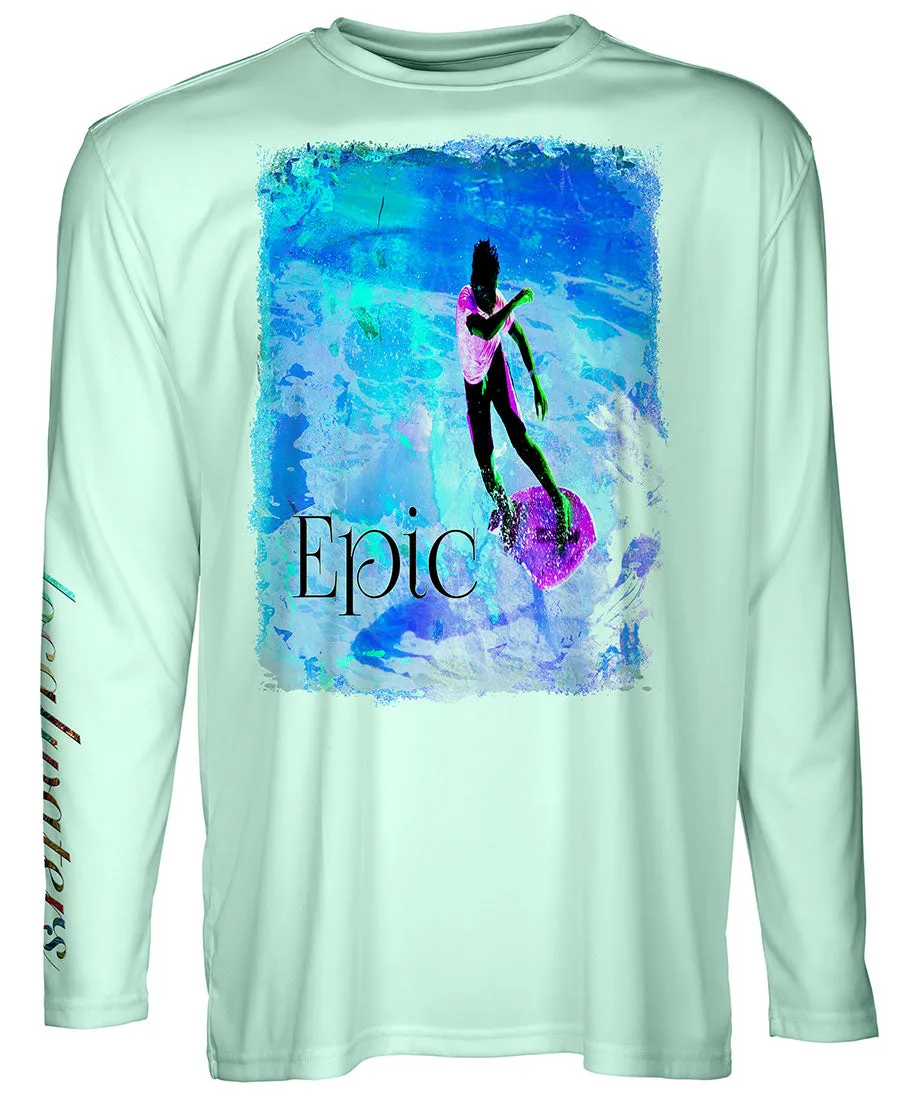 Skimboard Shirts | Epic Wrap Blue