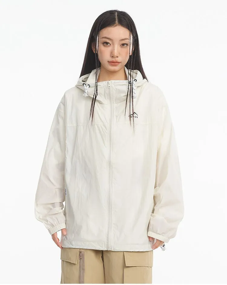 Solid Color Men's Windbreaker Featuring Elastic Band Cuffs