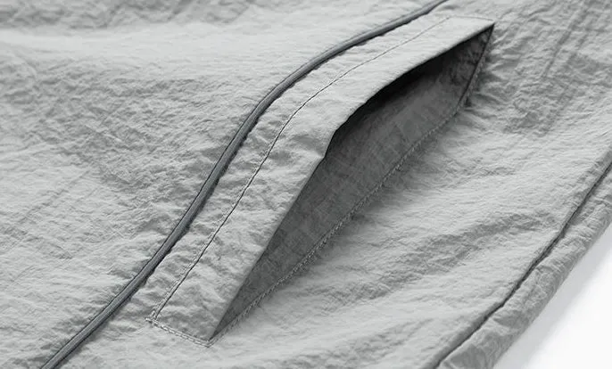 Solid Color Relaxed-Fit Windbreaker for Summer and Autumn