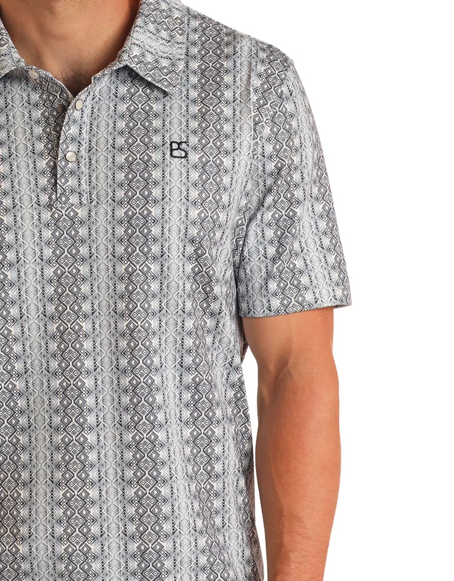 Southwest Wallpaper Print Performance Polo