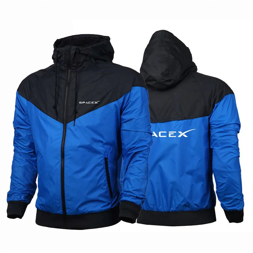 SpaceX Men's New Fashionable Windbreaker Jackets