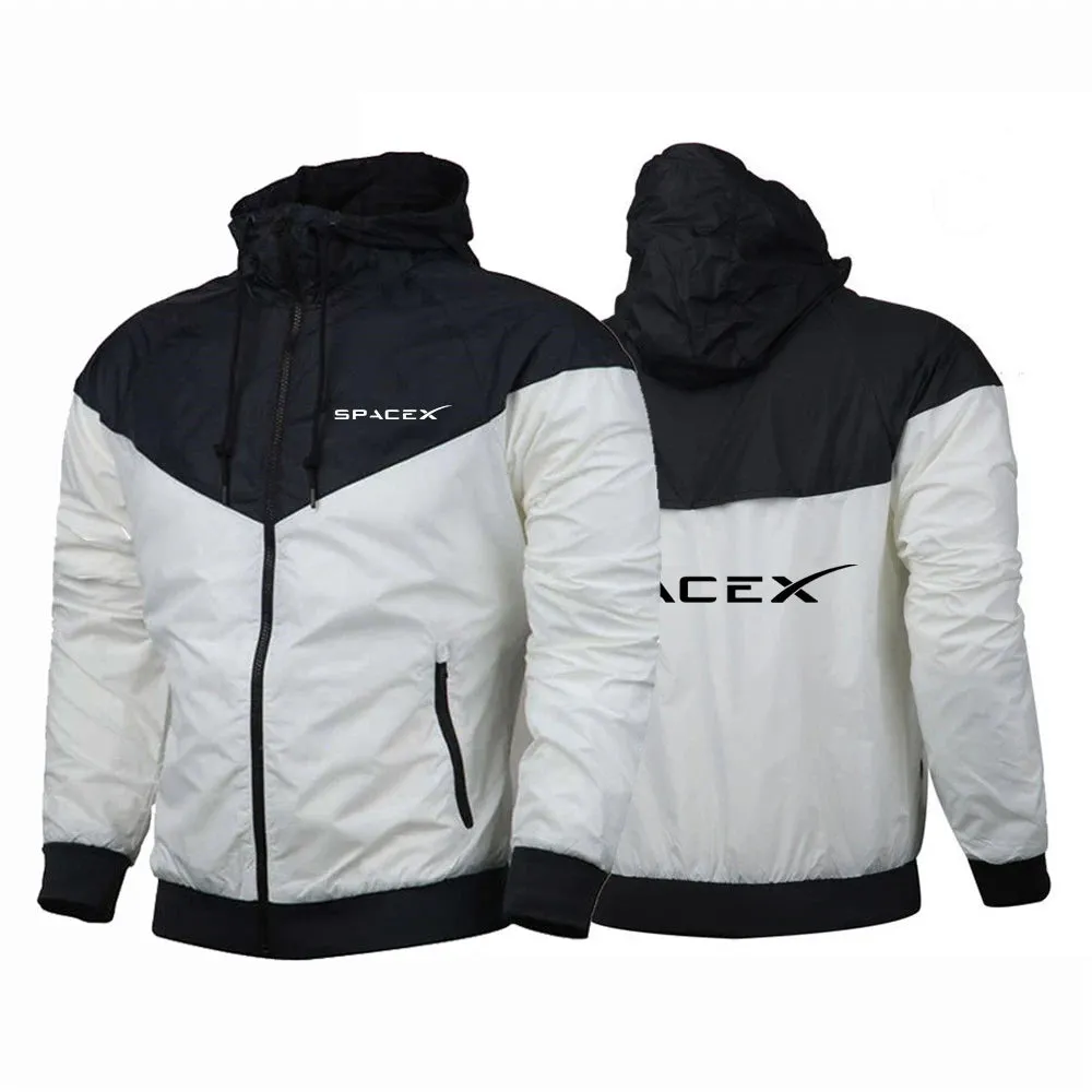 SpaceX Men's New Fashionable Windbreaker Jackets