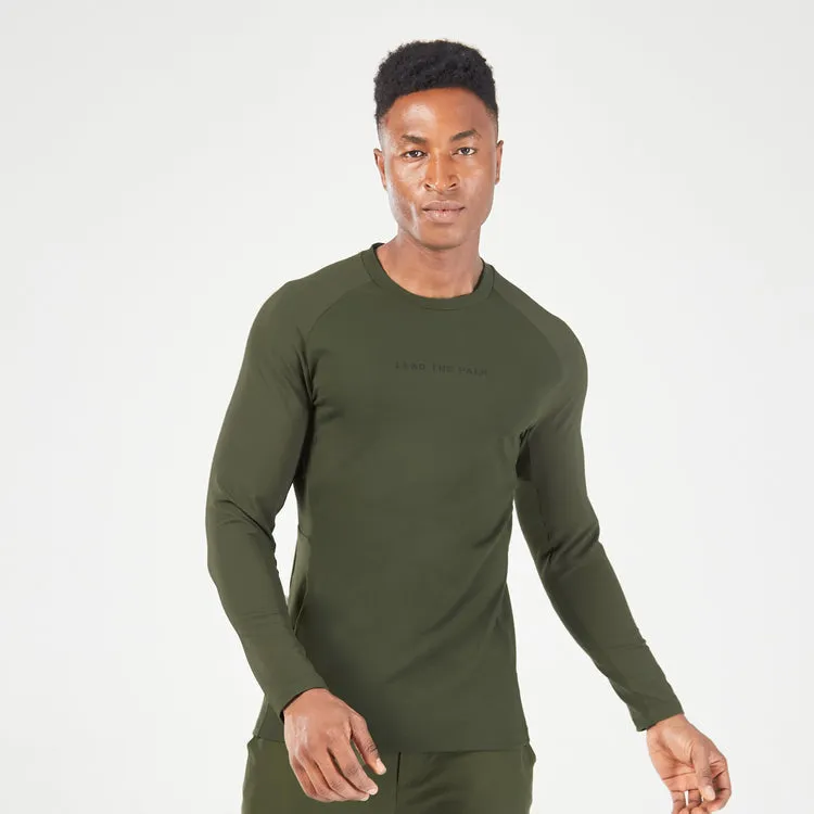 SQUATWOLF STATEMENT RIBBED LONG SLEEVES TEE