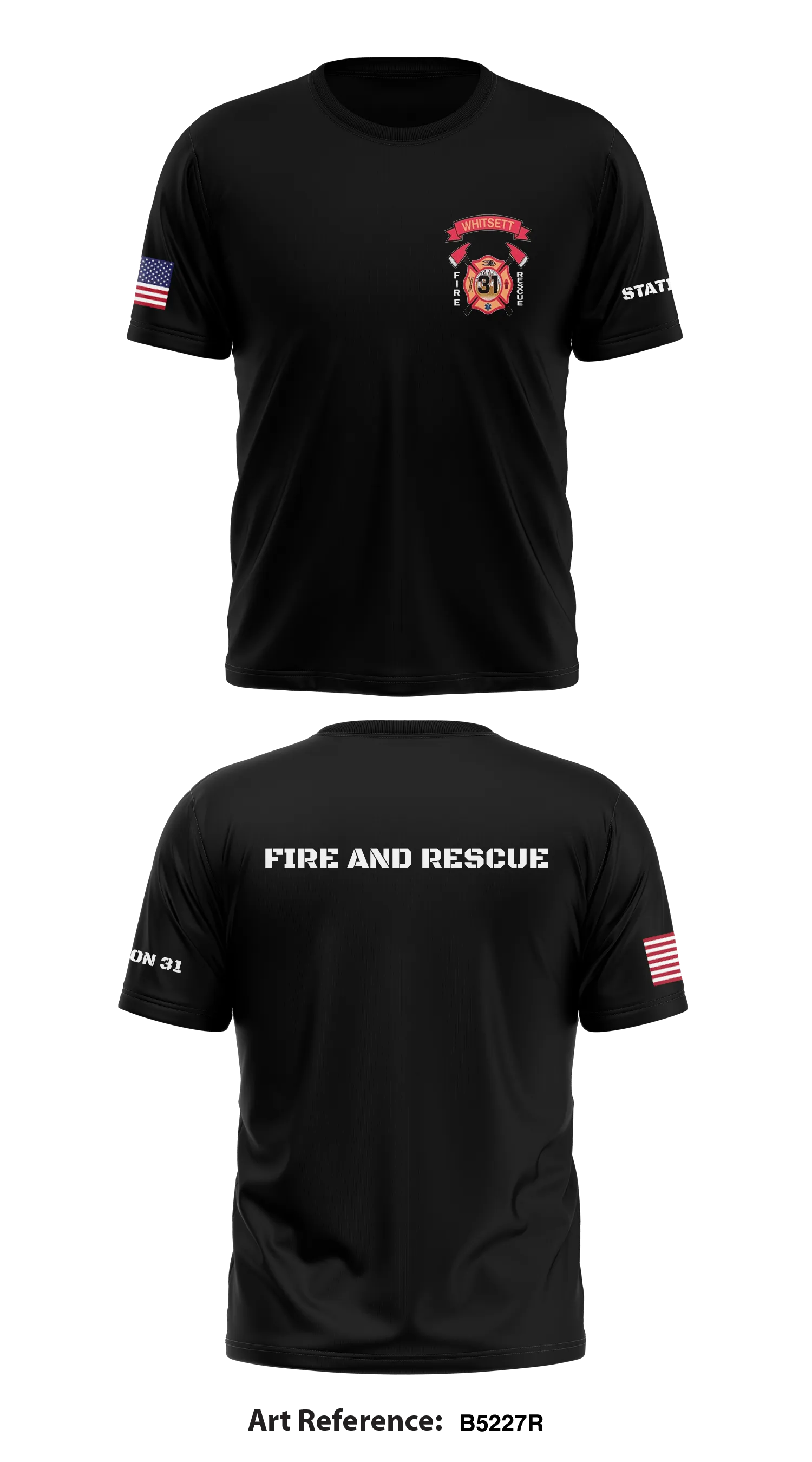 Station 31  Store 1 Core Men's SS Performance Tee - b5227R