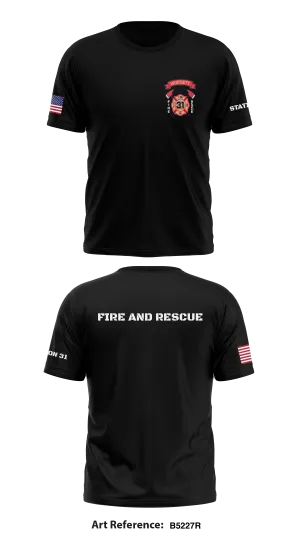 Station 31  Store 1 Core Men's SS Performance Tee - b5227R