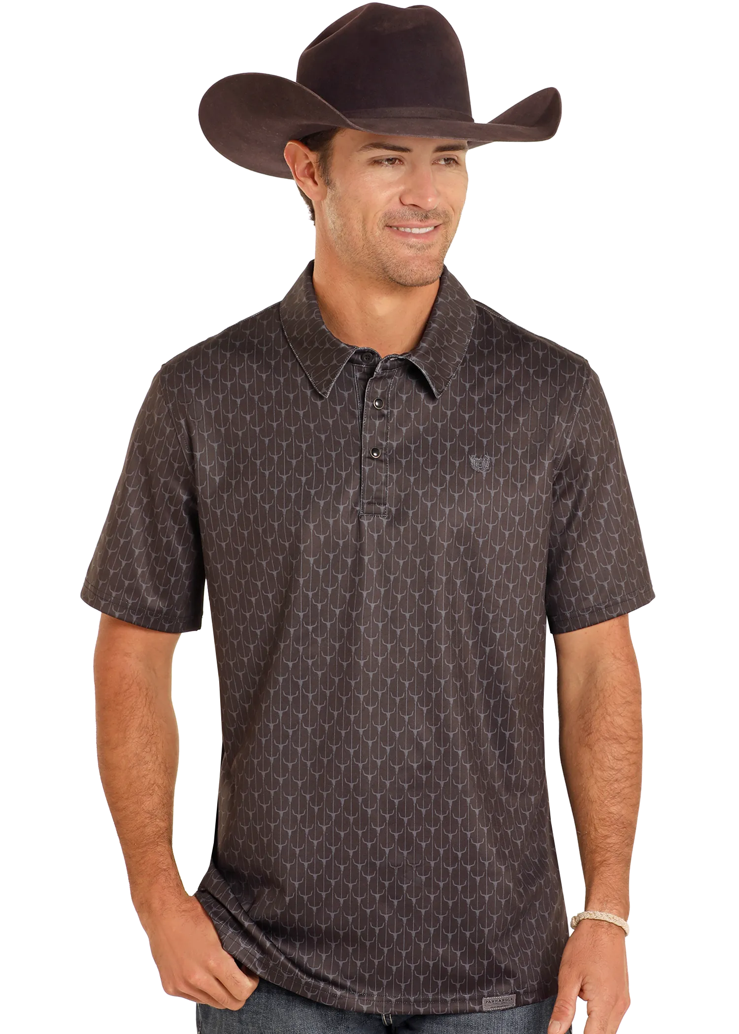 Steer Skull Performance Polo