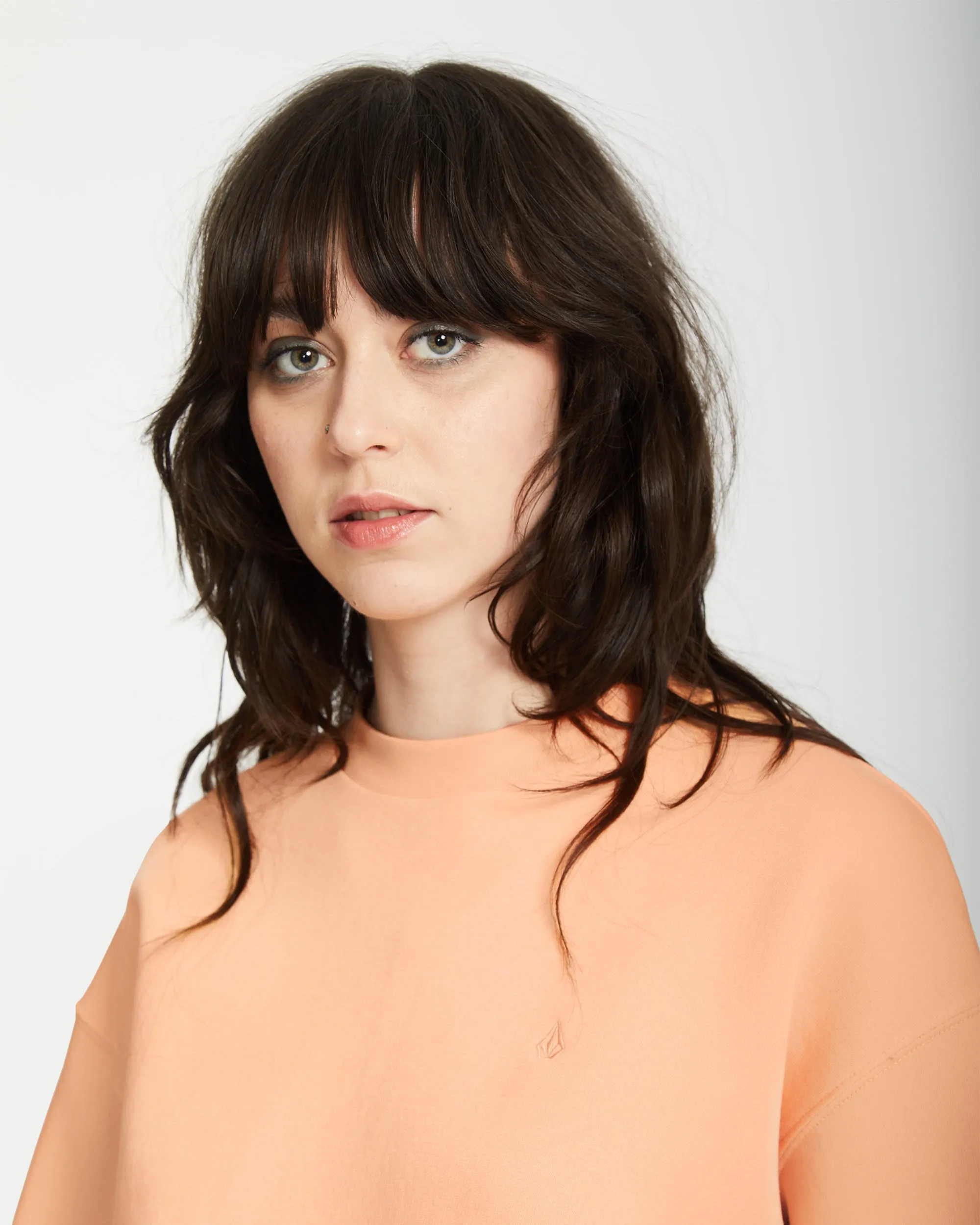 Stone Heart Up Sweatshirt - PALE PEACH