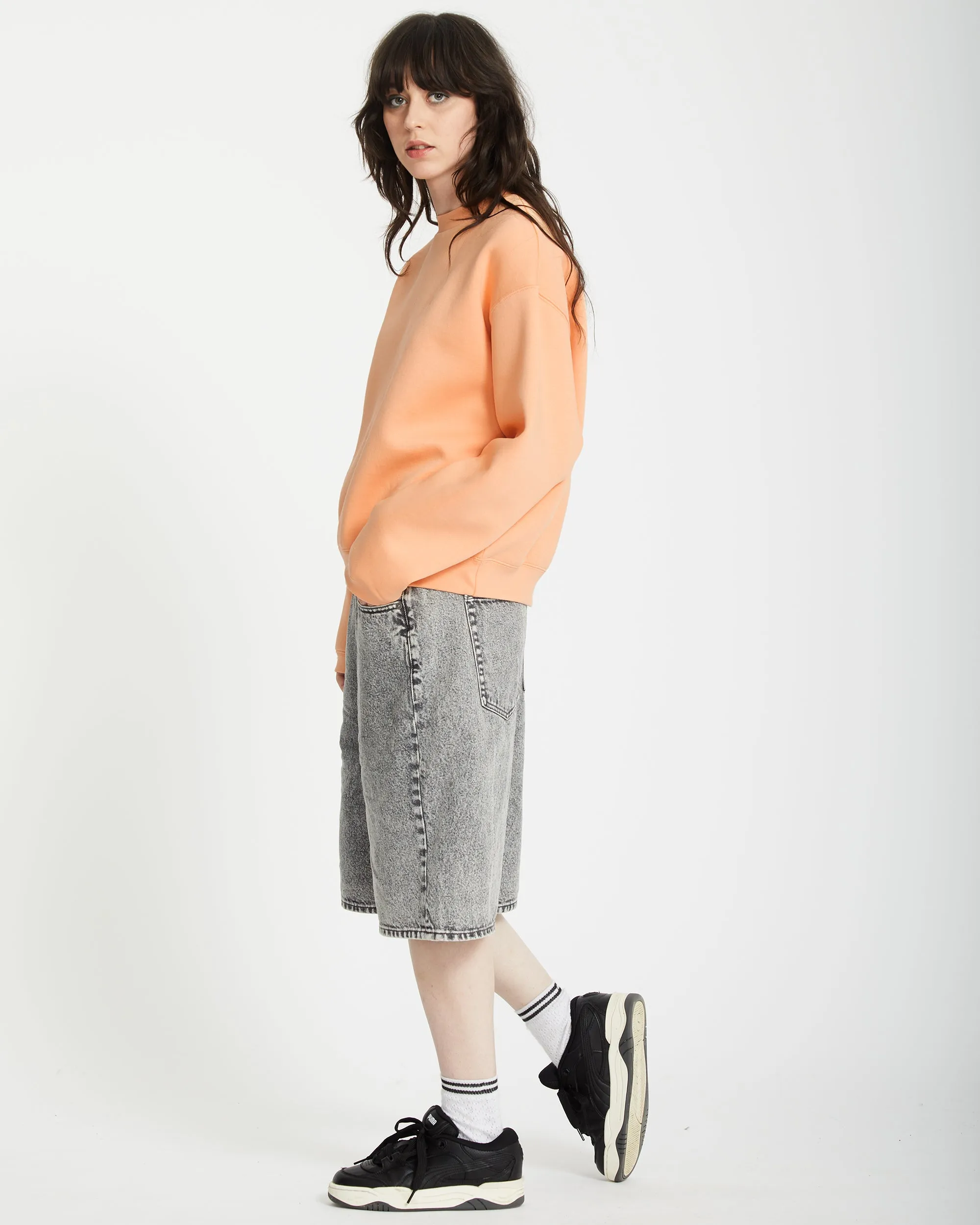 Stone Heart Up Sweatshirt - PALE PEACH