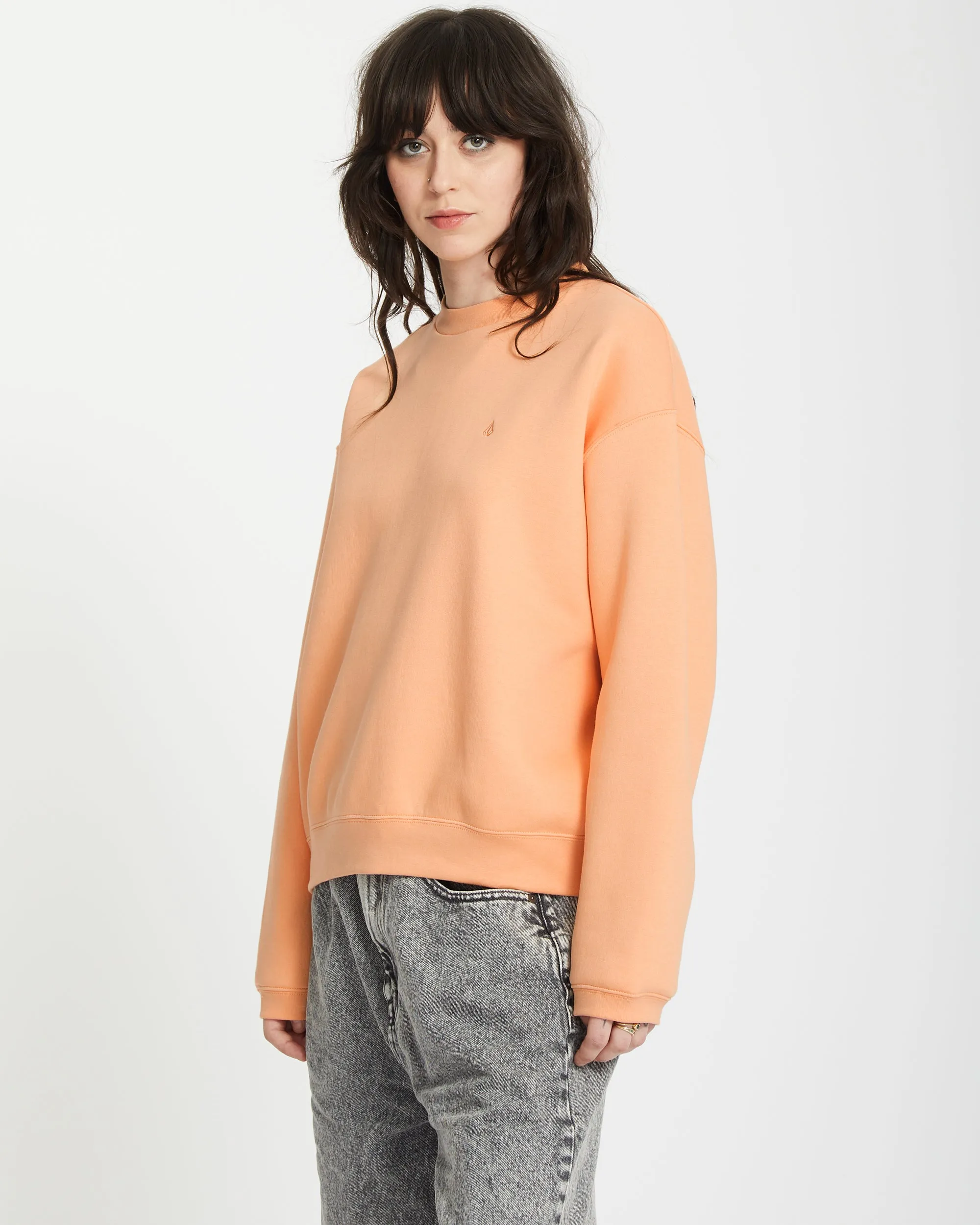 Stone Heart Up Sweatshirt - PALE PEACH