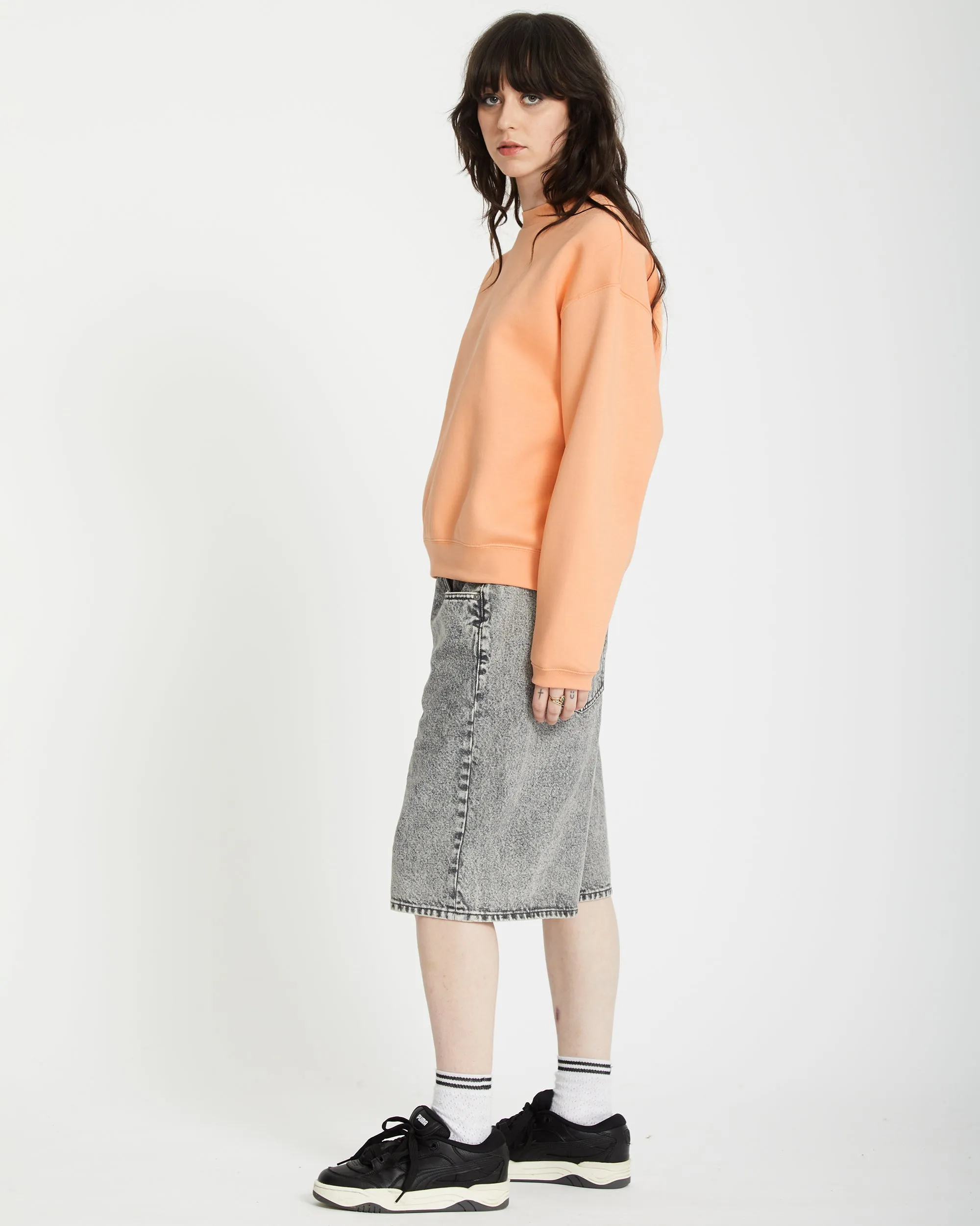 Stone Heart Up Sweatshirt - PALE PEACH