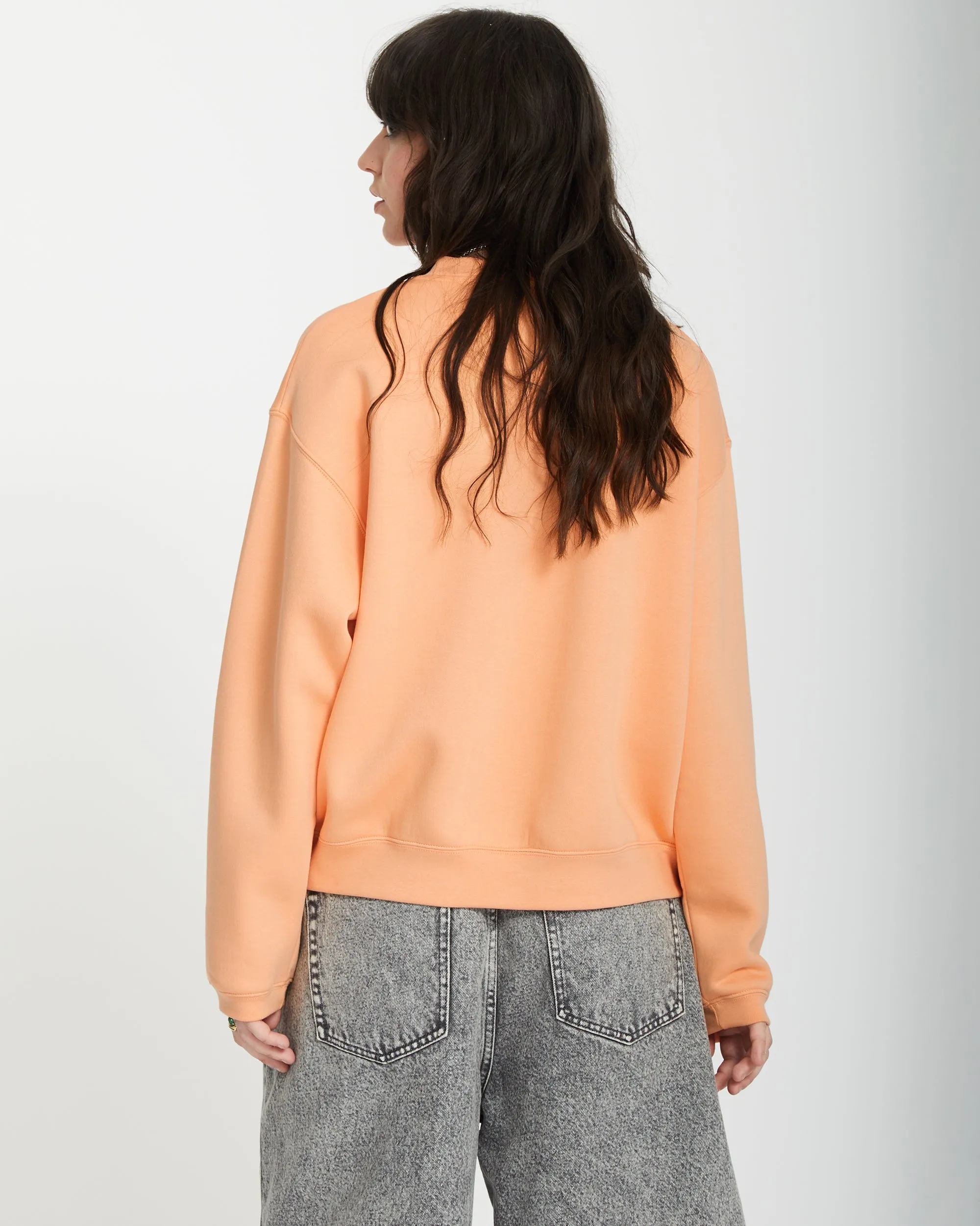 Stone Heart Up Sweatshirt - PALE PEACH