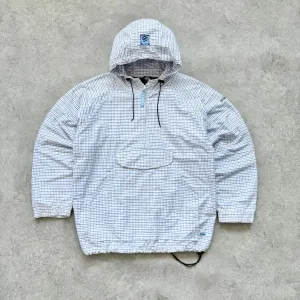 Stussy RARE 1990s 1/4 zip fleece lined technical plaid jacket (M)