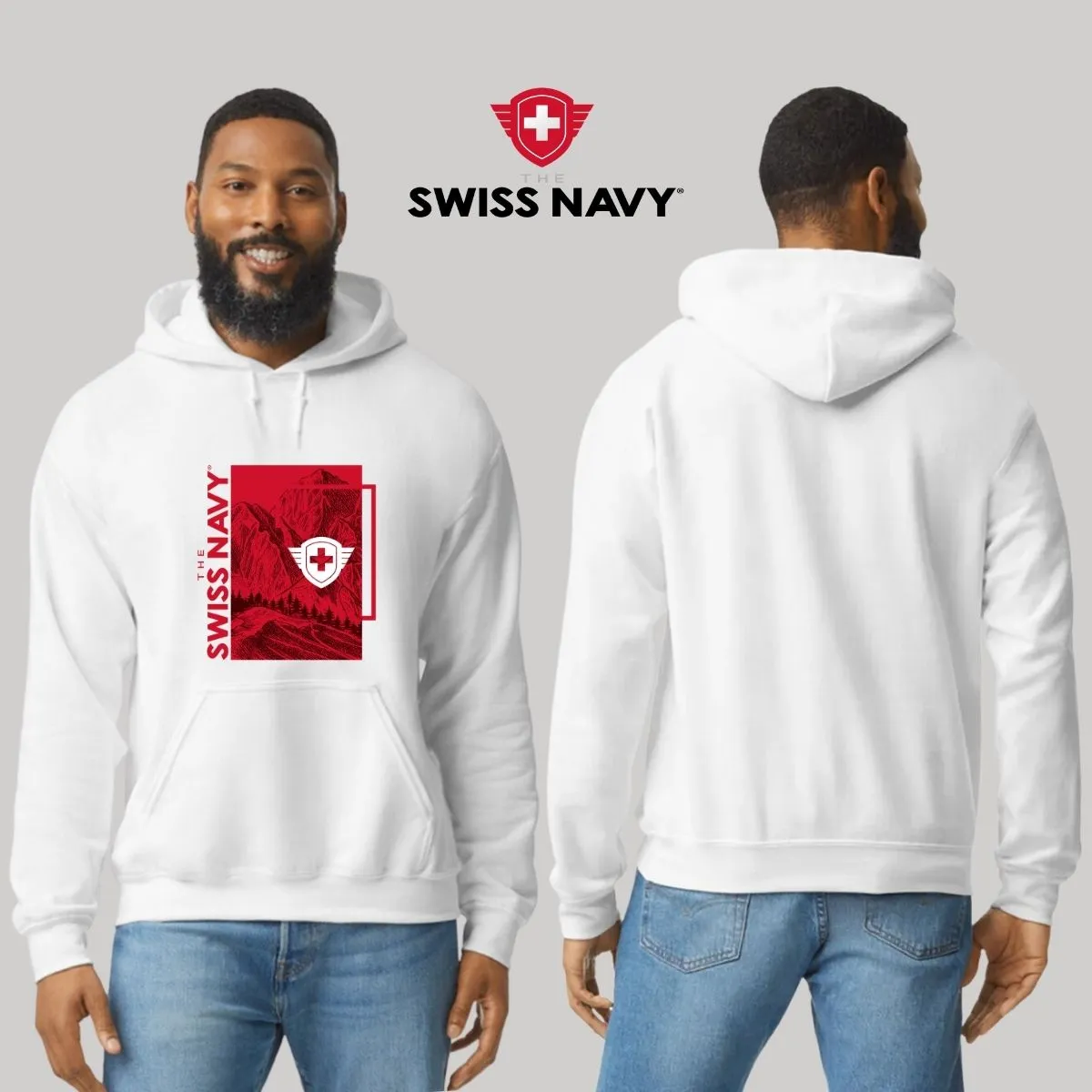 Sudadera Hombre Hoodie The Swiss Navy Paisaje
