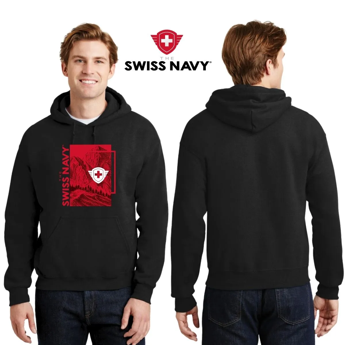 Sudadera Hombre Hoodie The Swiss Navy Paisaje