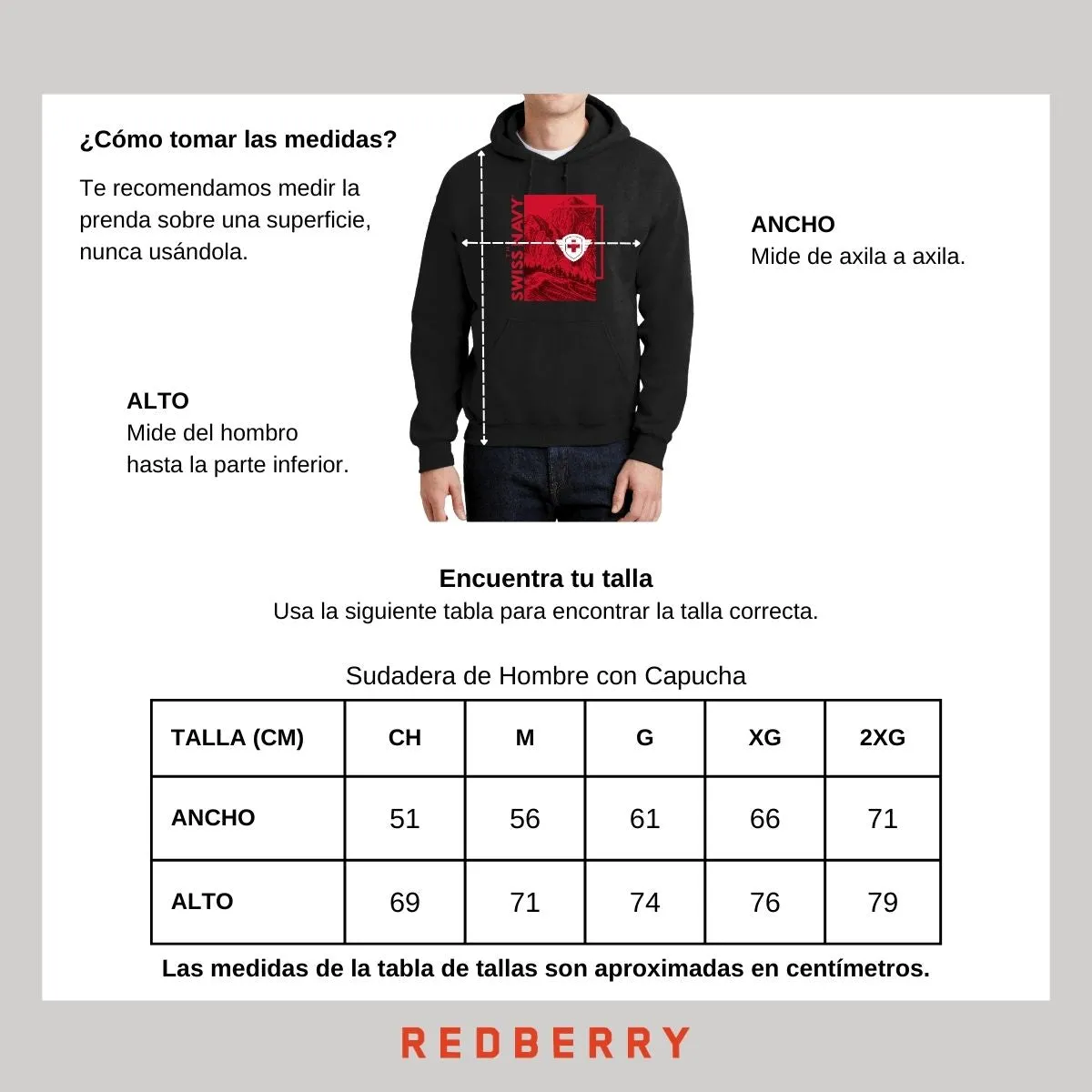 Sudadera Hombre Hoodie The Swiss Navy Paisaje