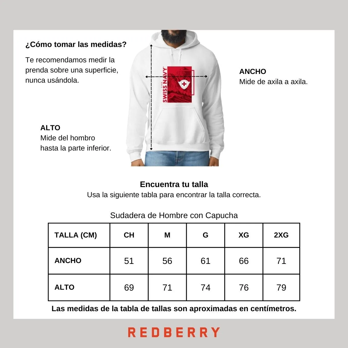 Sudadera Hombre Hoodie The Swiss Navy Paisaje