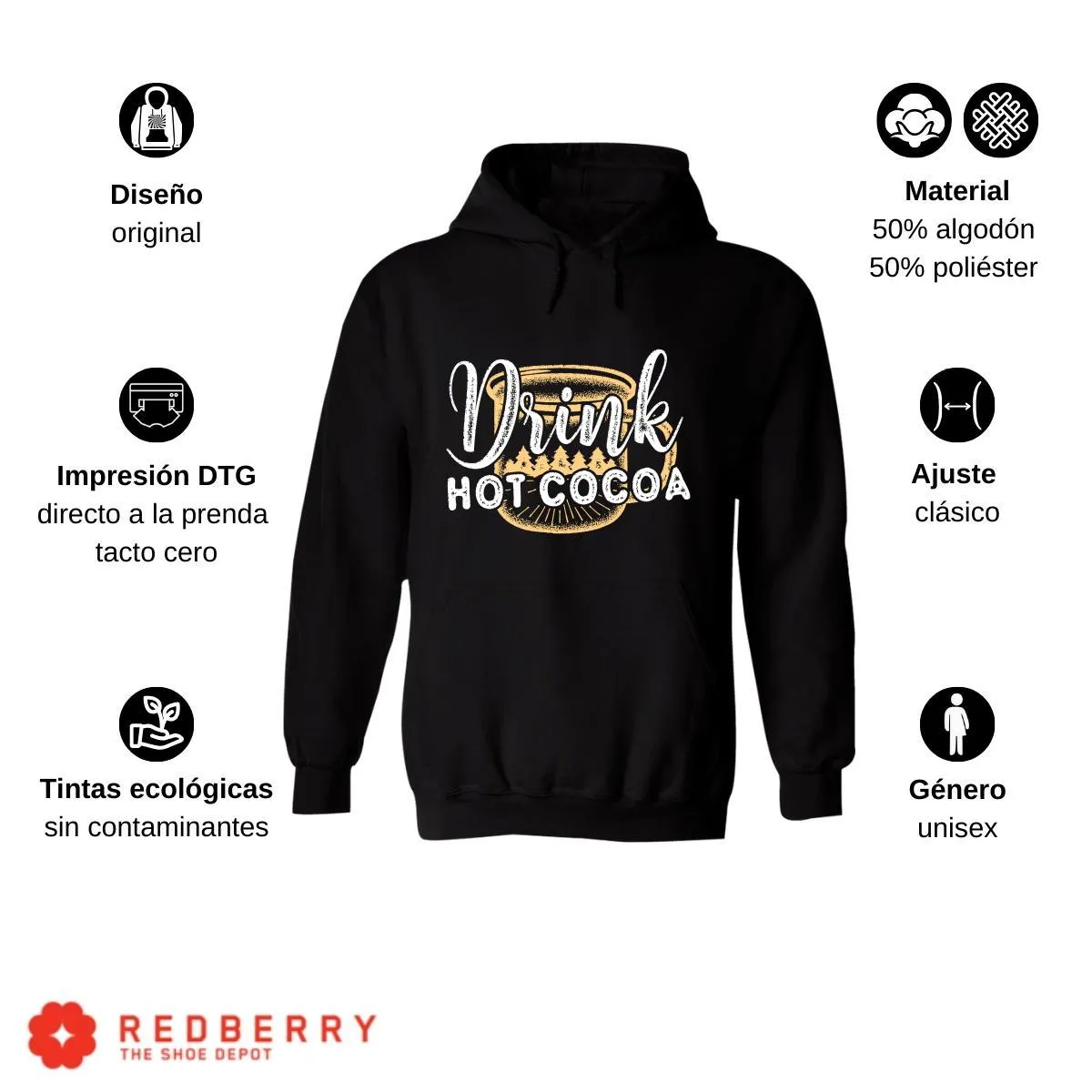Sudadera Navideña Hombre Deportiva Hoodie 031