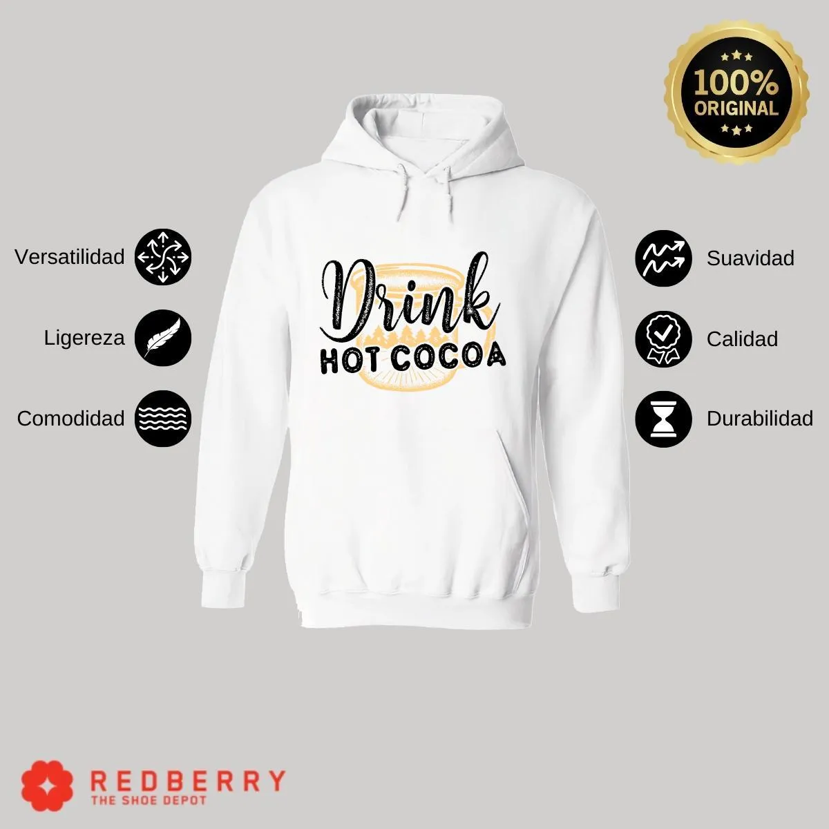 Sudadera Navideña Hombre Deportiva Hoodie 031