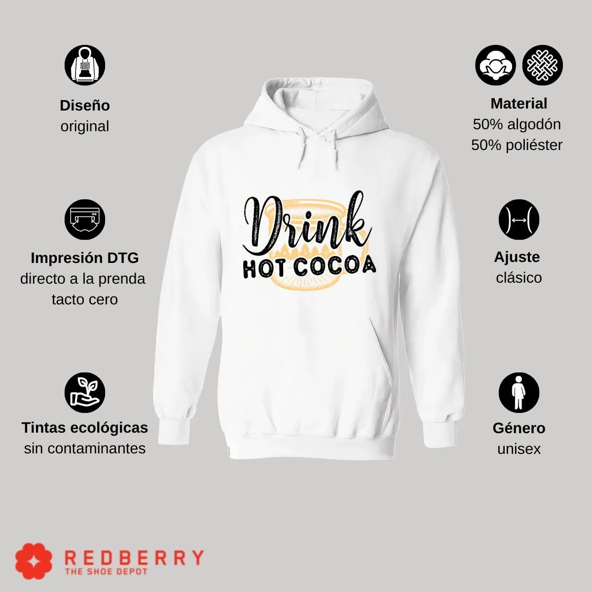 Sudadera Navideña Hombre Deportiva Hoodie 031