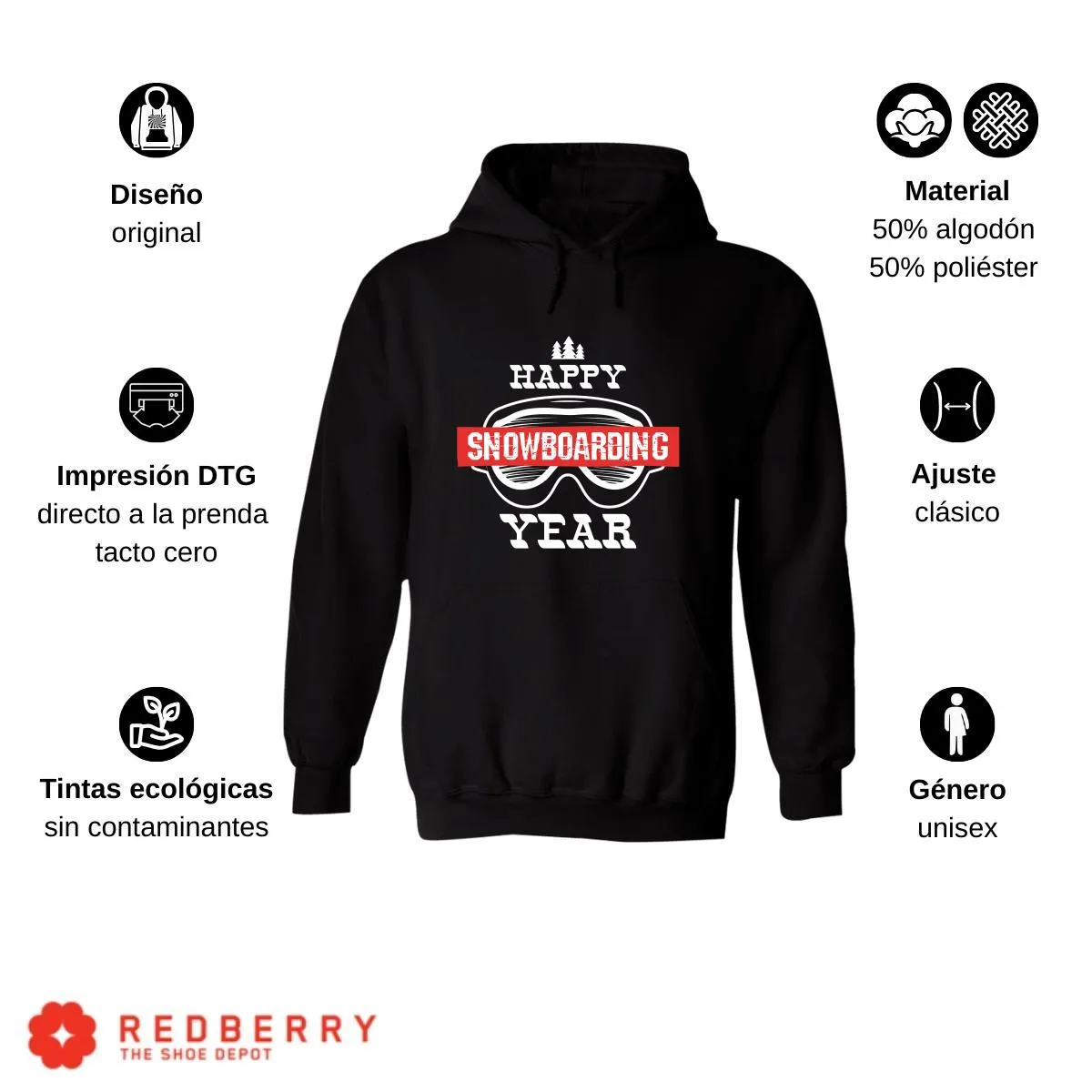 Sudadera Navideña Hombre Deportiva Hoodie 032
