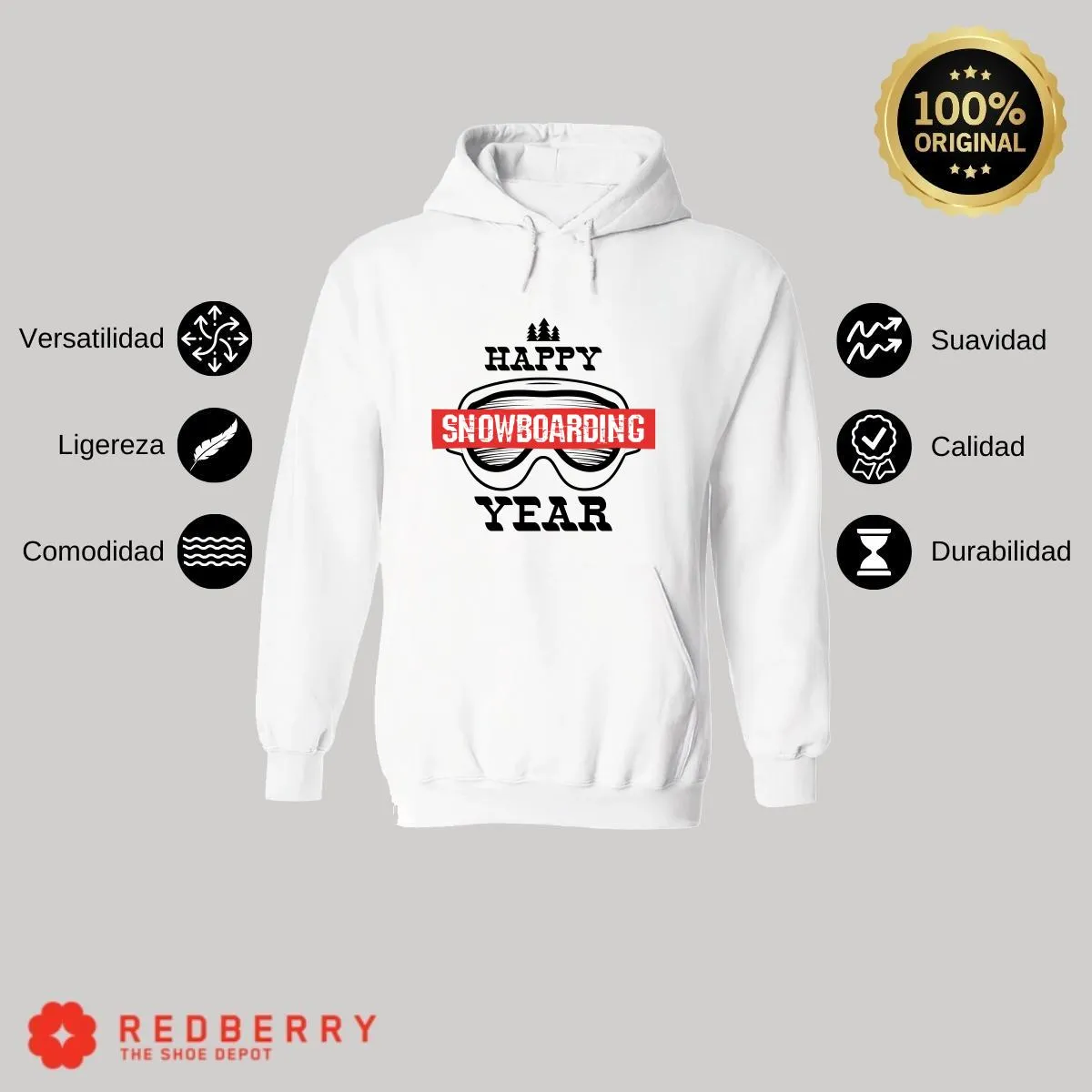 Sudadera Navideña Hombre Deportiva Hoodie 032