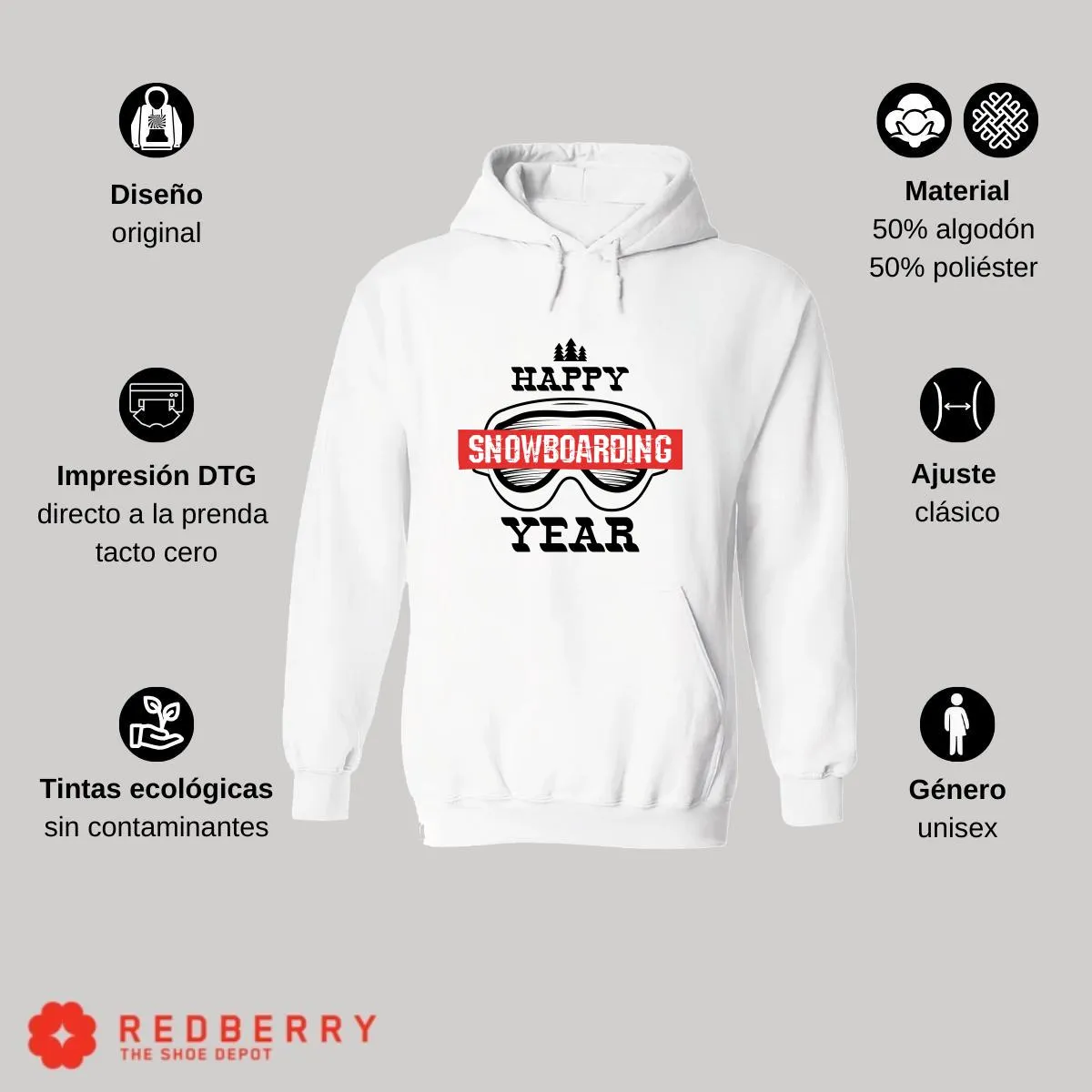 Sudadera Navideña Hombre Deportiva Hoodie 032