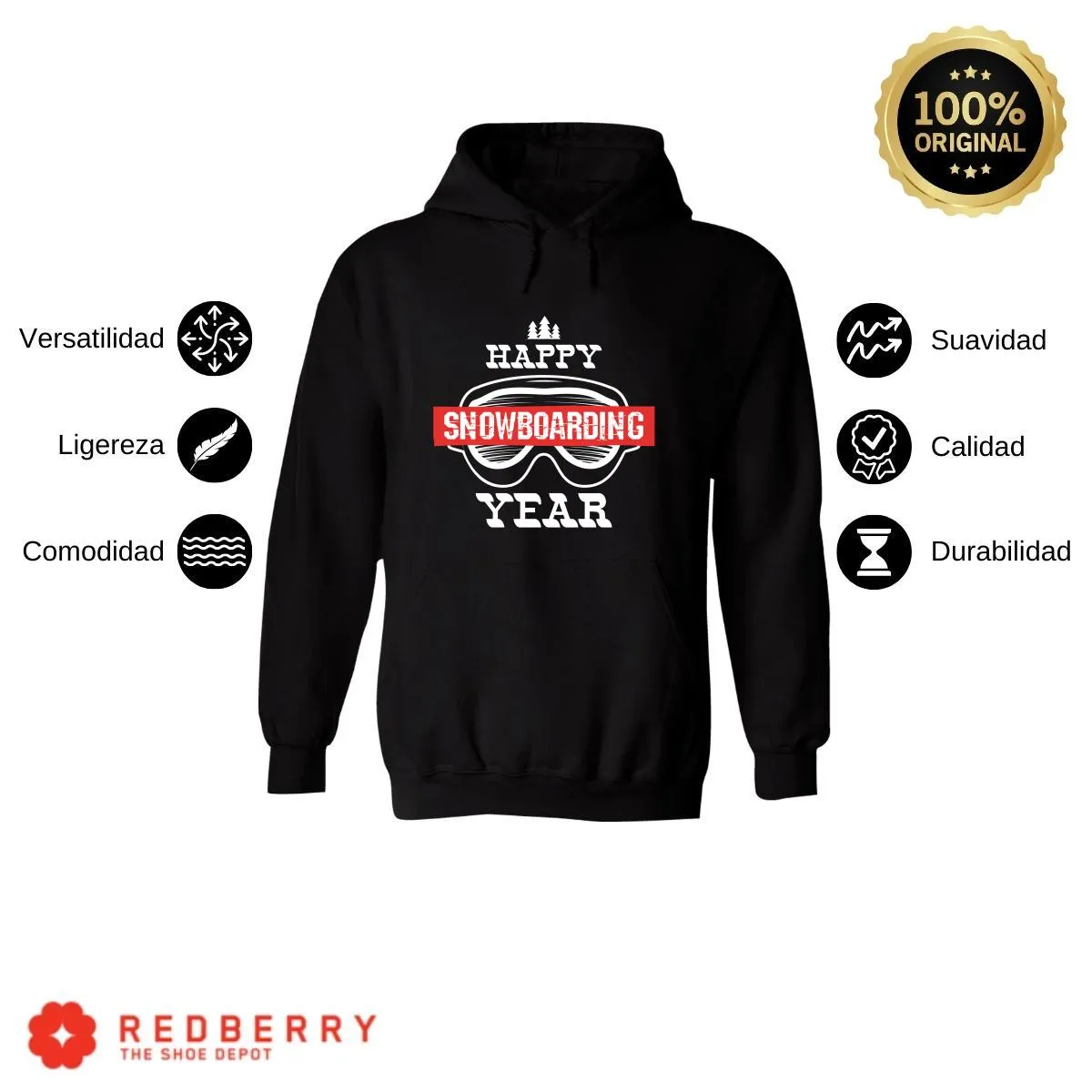 Sudadera Navideña Hombre Deportiva Hoodie 032
