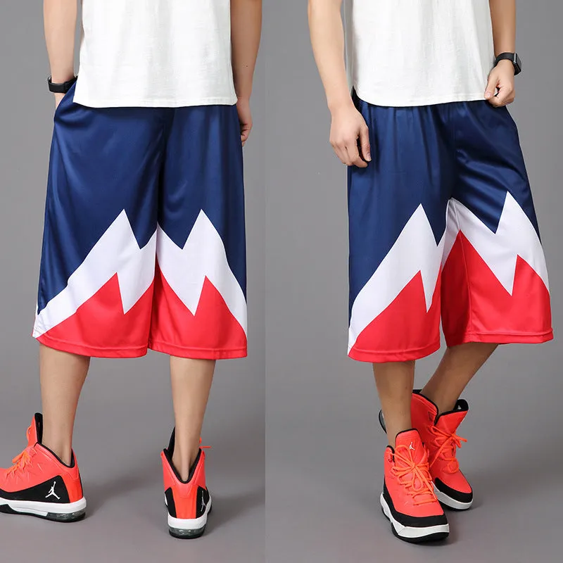 Summer Loose Street pants mens sports shorts basketball shorts