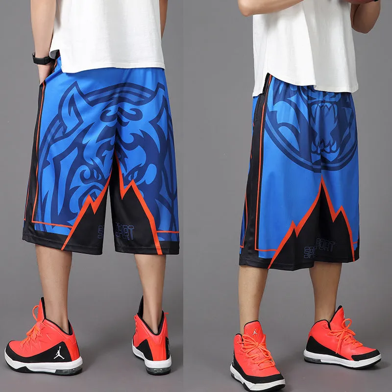 Summer Loose Street pants mens sports shorts basketball shorts
