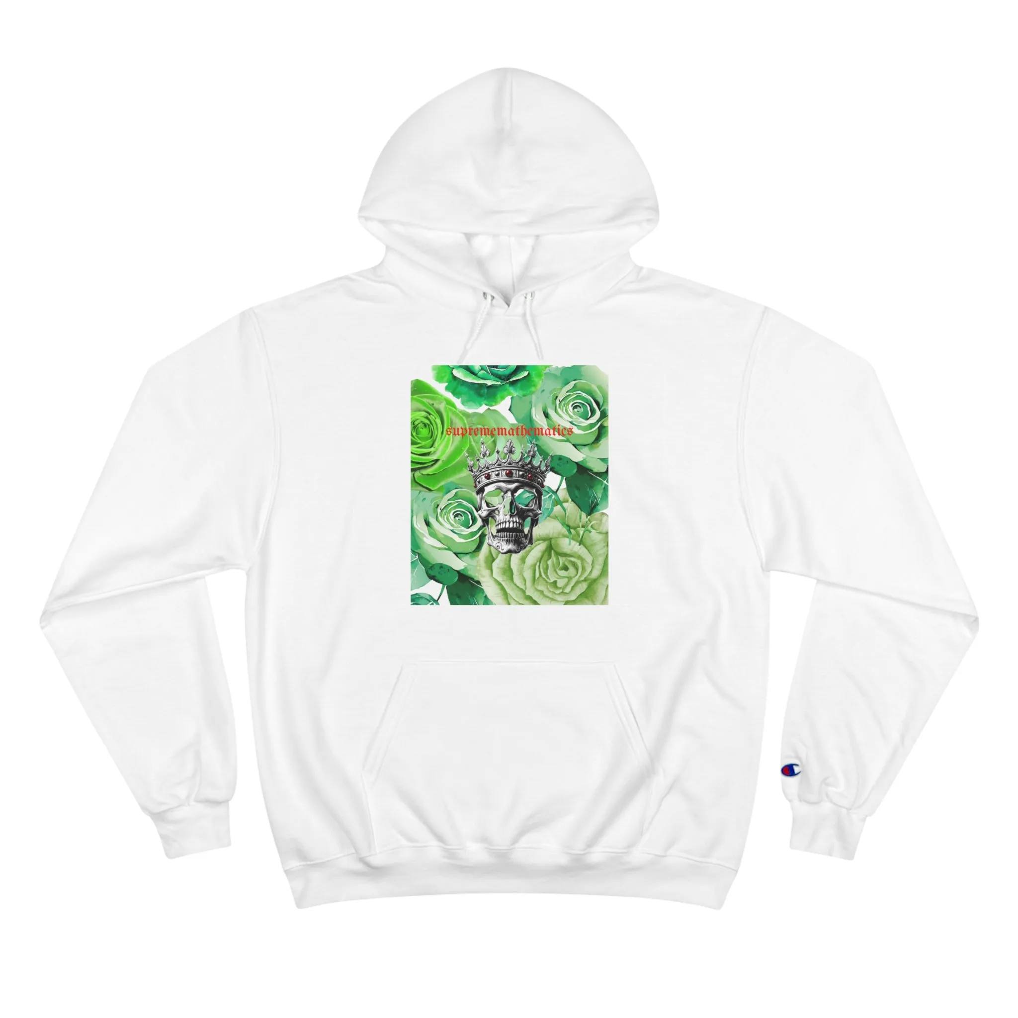 SUPREMEMATHEMATICS GREEN ROSES HOODIE