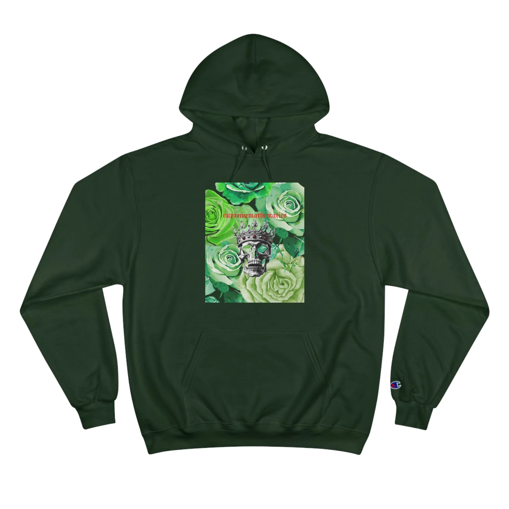 SUPREMEMATHEMATICS GREEN ROSES HOODIE
