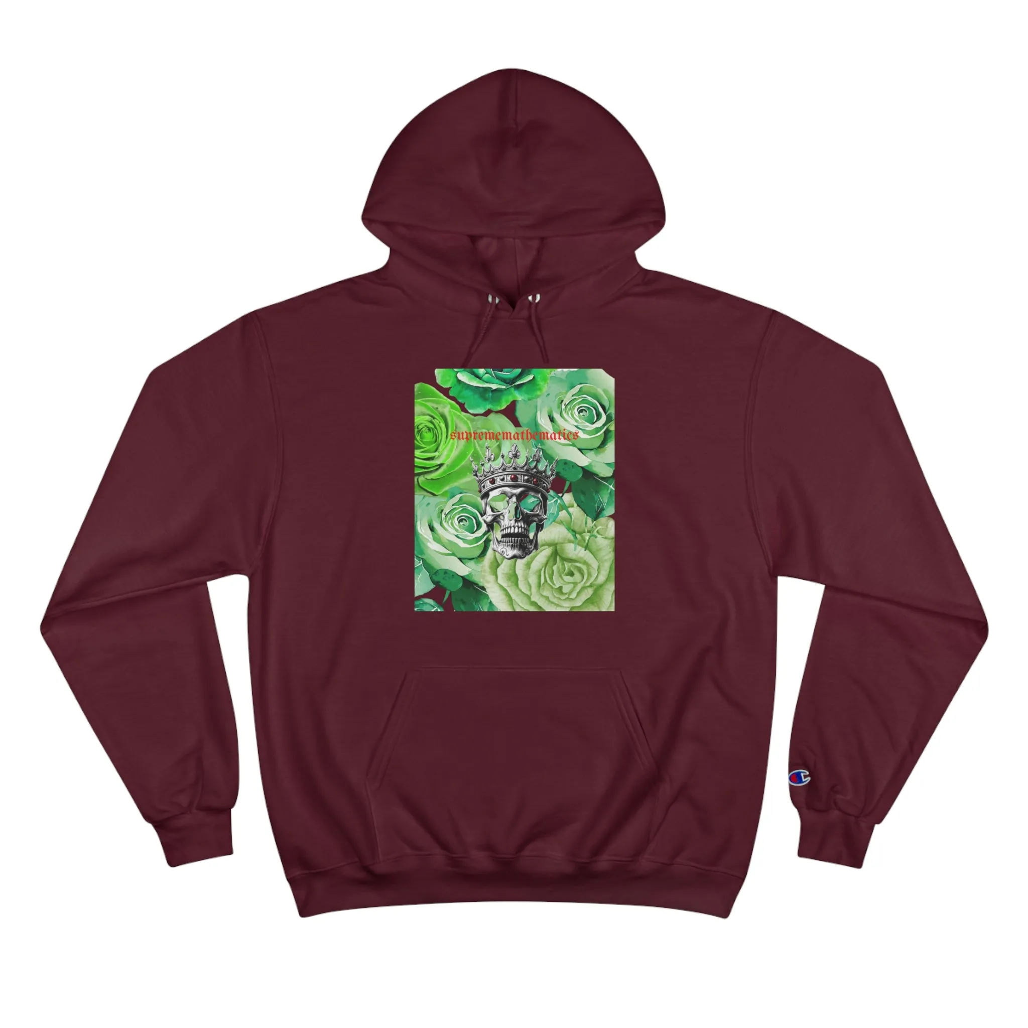 SUPREMEMATHEMATICS GREEN ROSES HOODIE