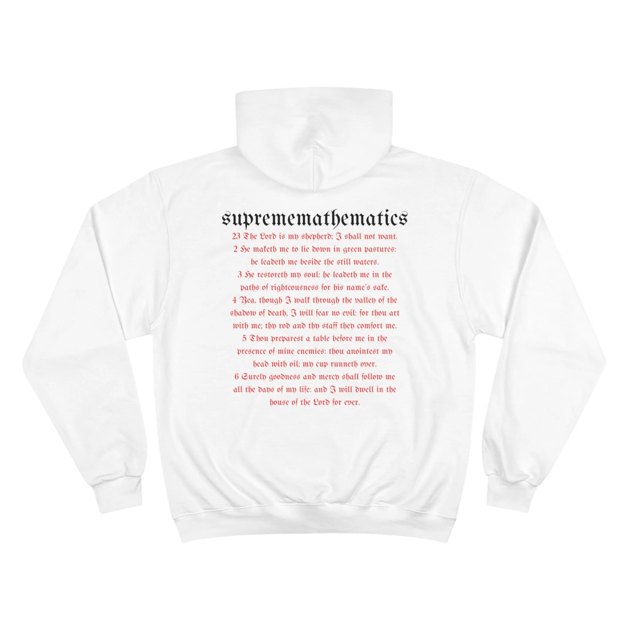 SUPREMEMATHEMATICS PSALM23 HOODIE