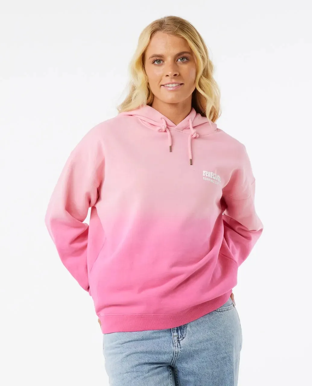Surf Puff Ombre Heritage Hood - Pink
